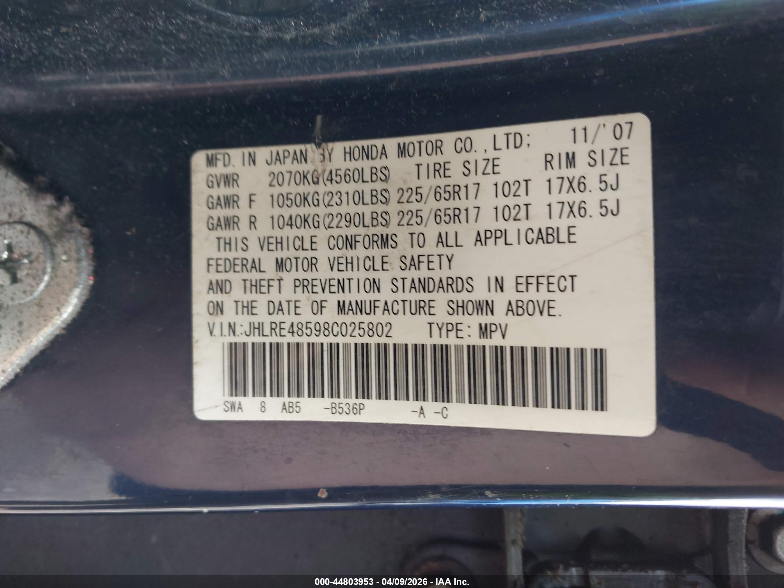HONDA CR-V image 9