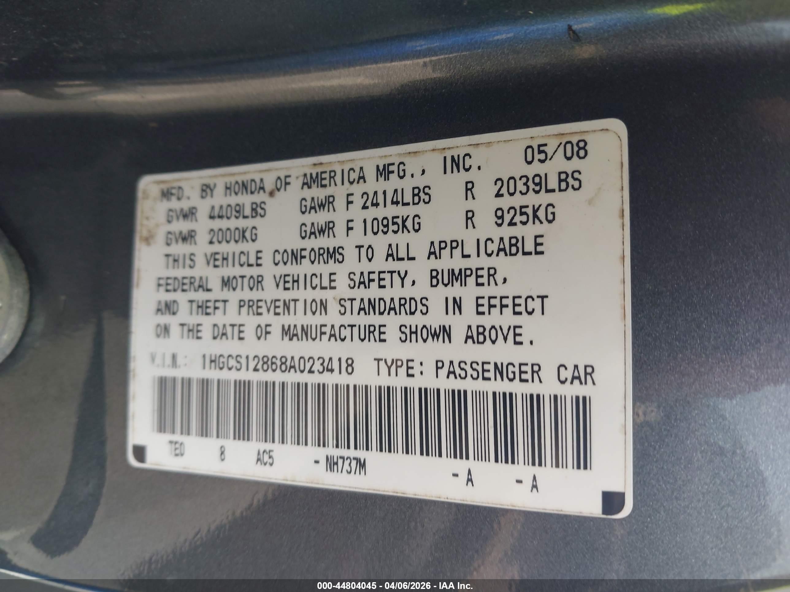 HONDA ACCORD image 9