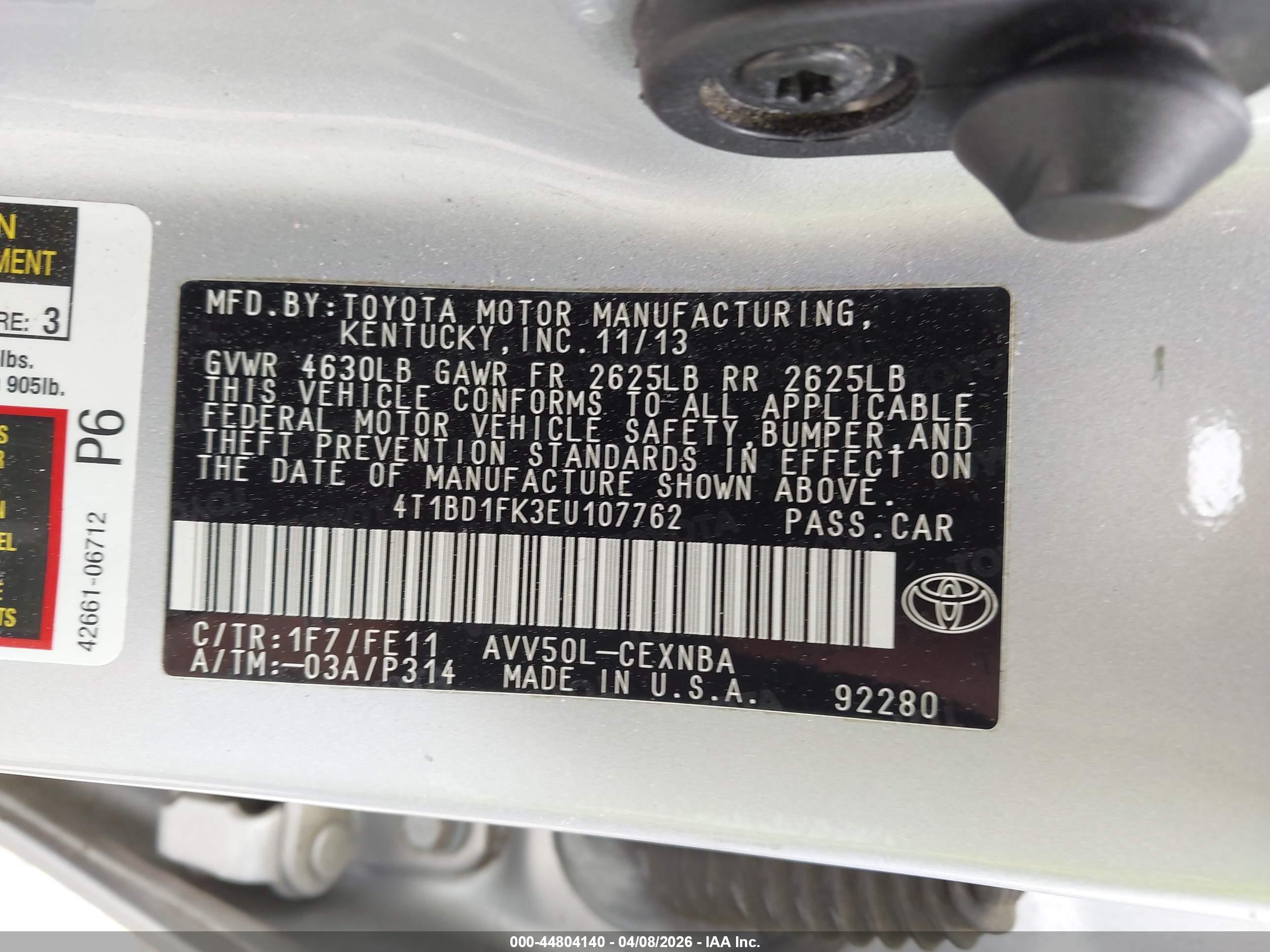 TOYOTA CAMRY image 9