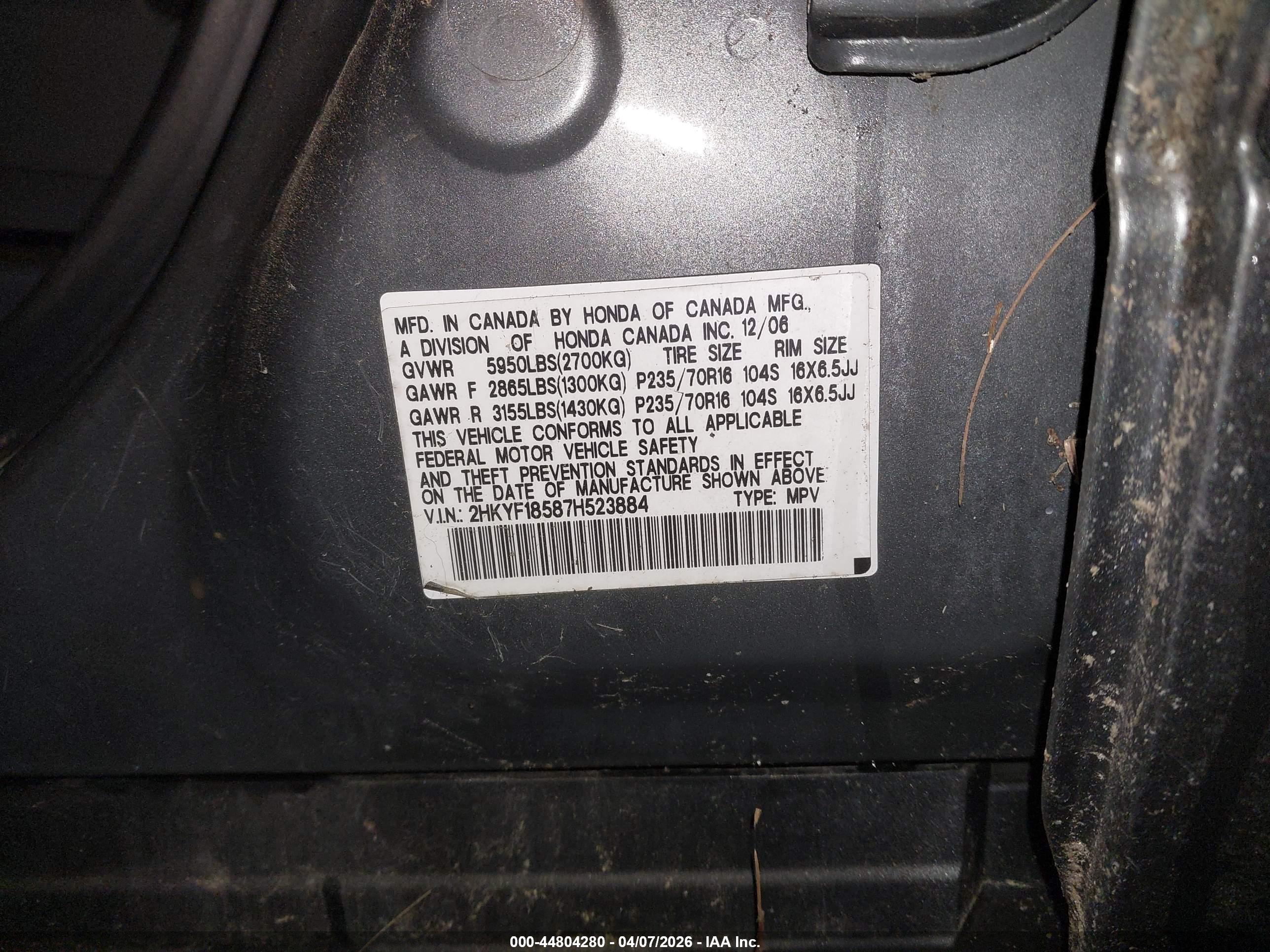 HONDA PILOT image 9