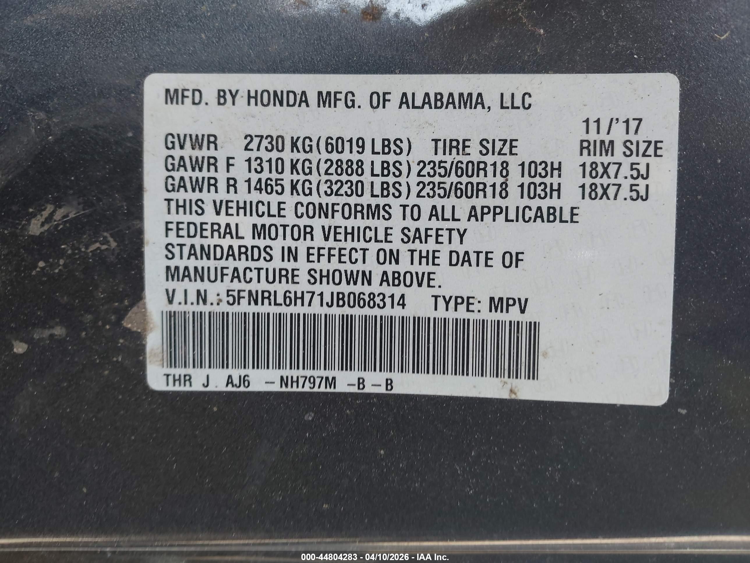 HONDA ODYSSEY image 9
