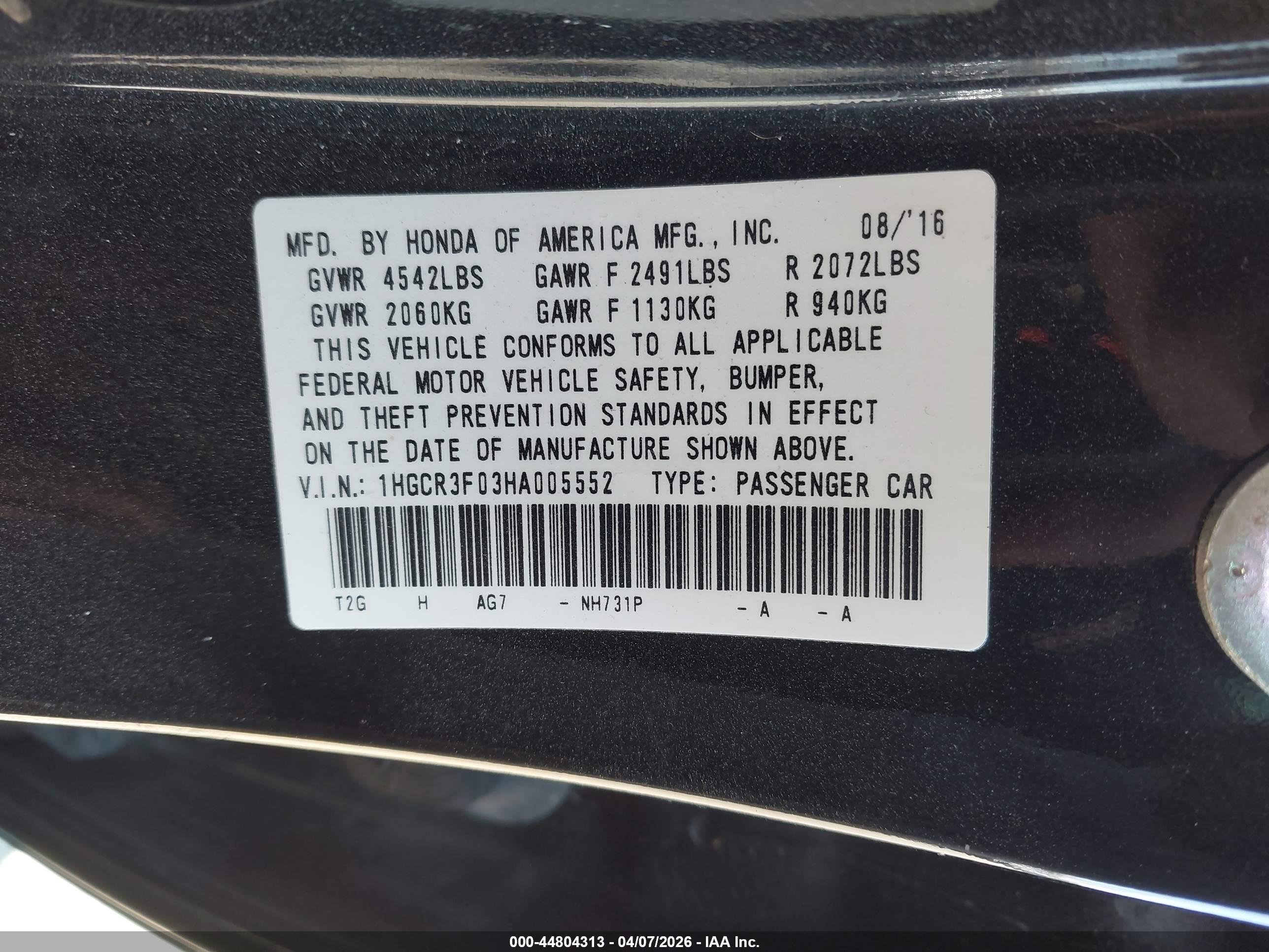 HONDA ACCORD image 9