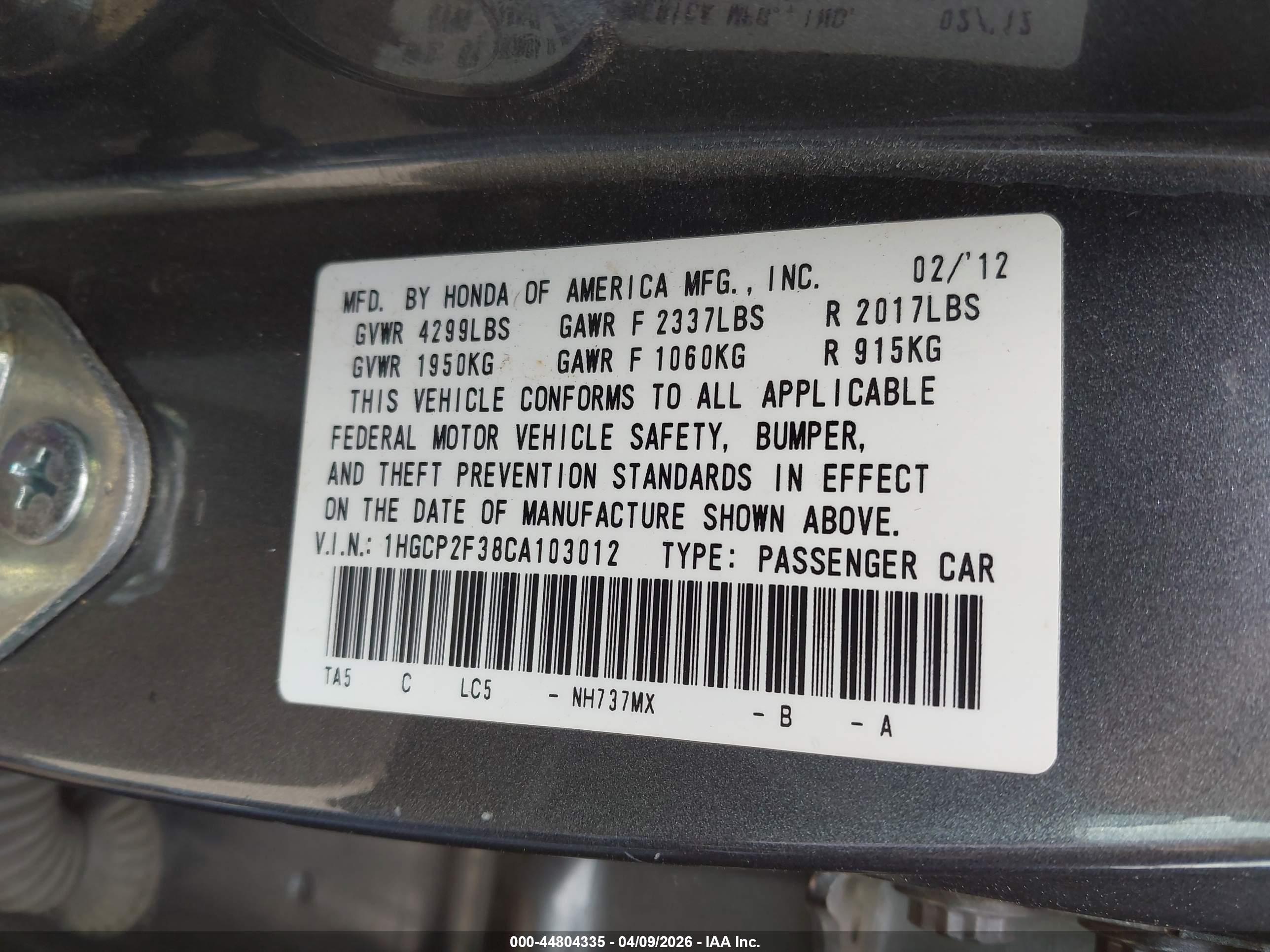 HONDA ACCORD image 9