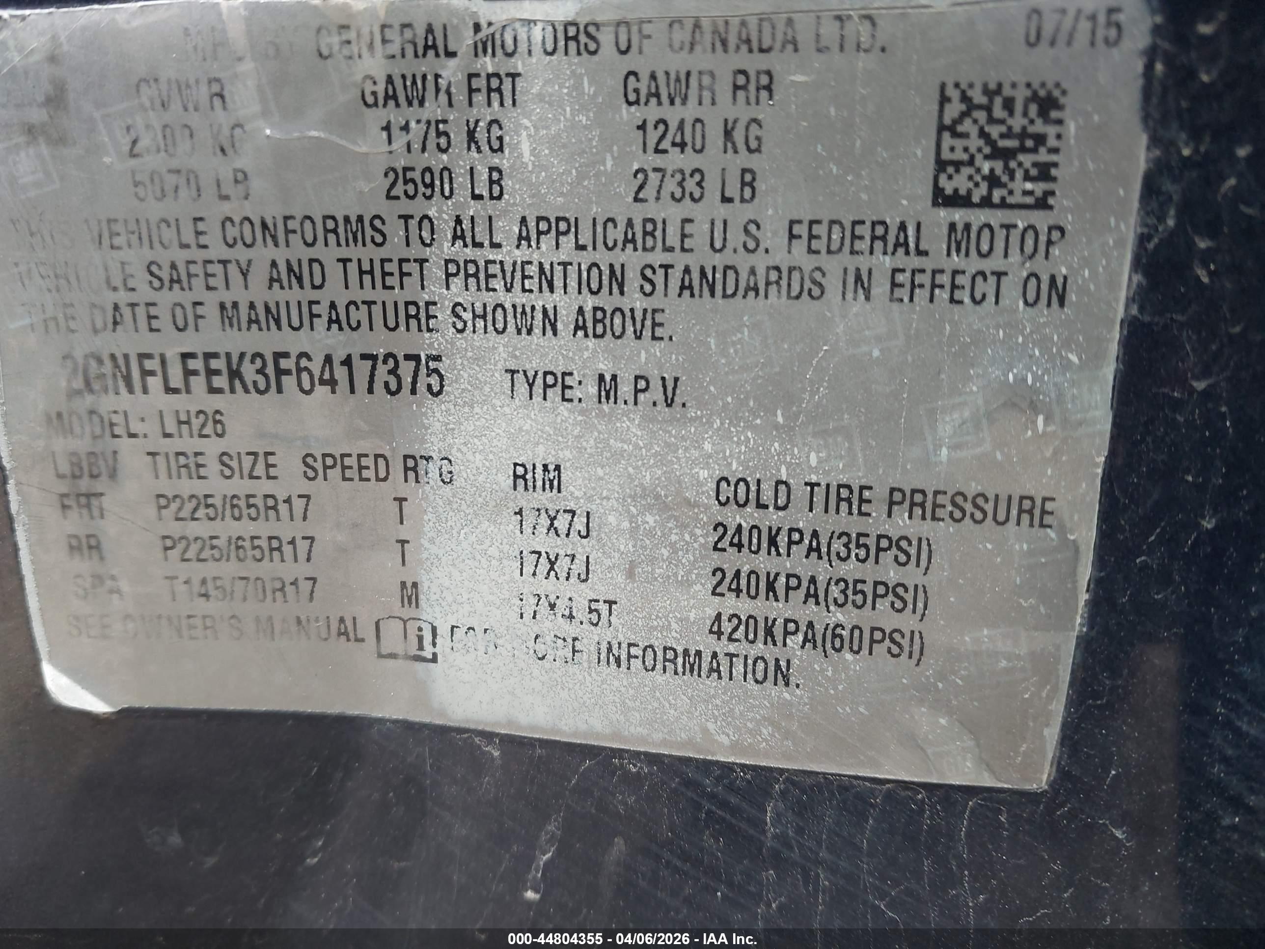 CHEVROLET EQUINOX image 9