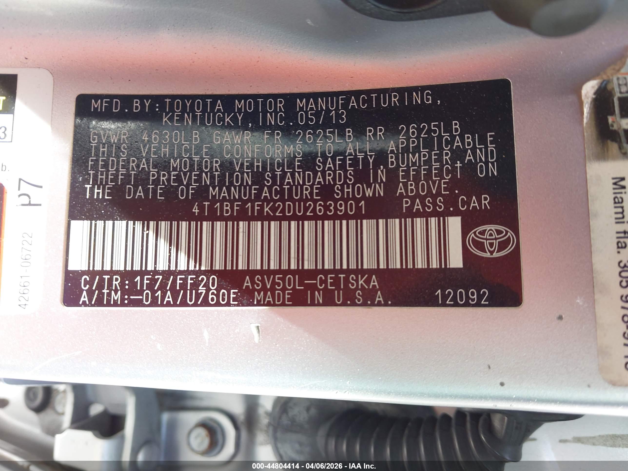 TOYOTA CAMRY image 9