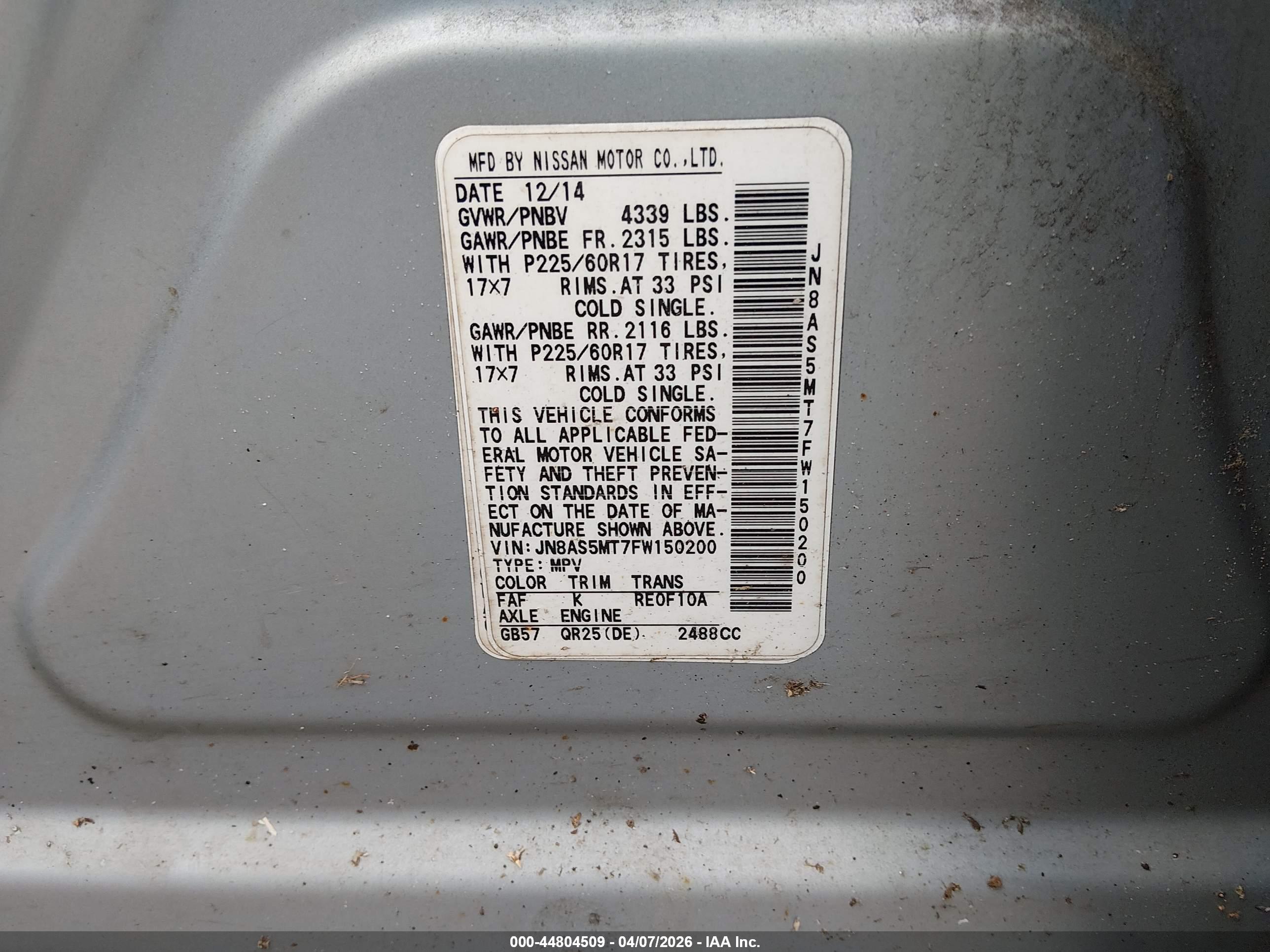 NISSAN ROGUE image 9