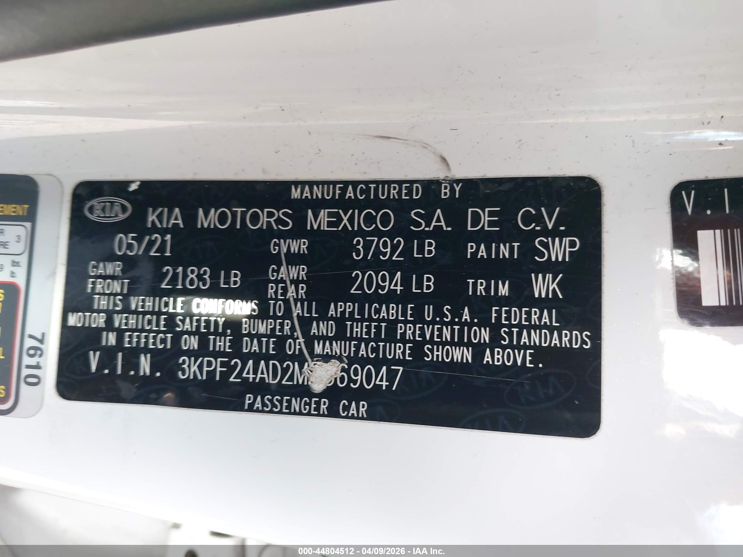 KIA FORTE image 9
