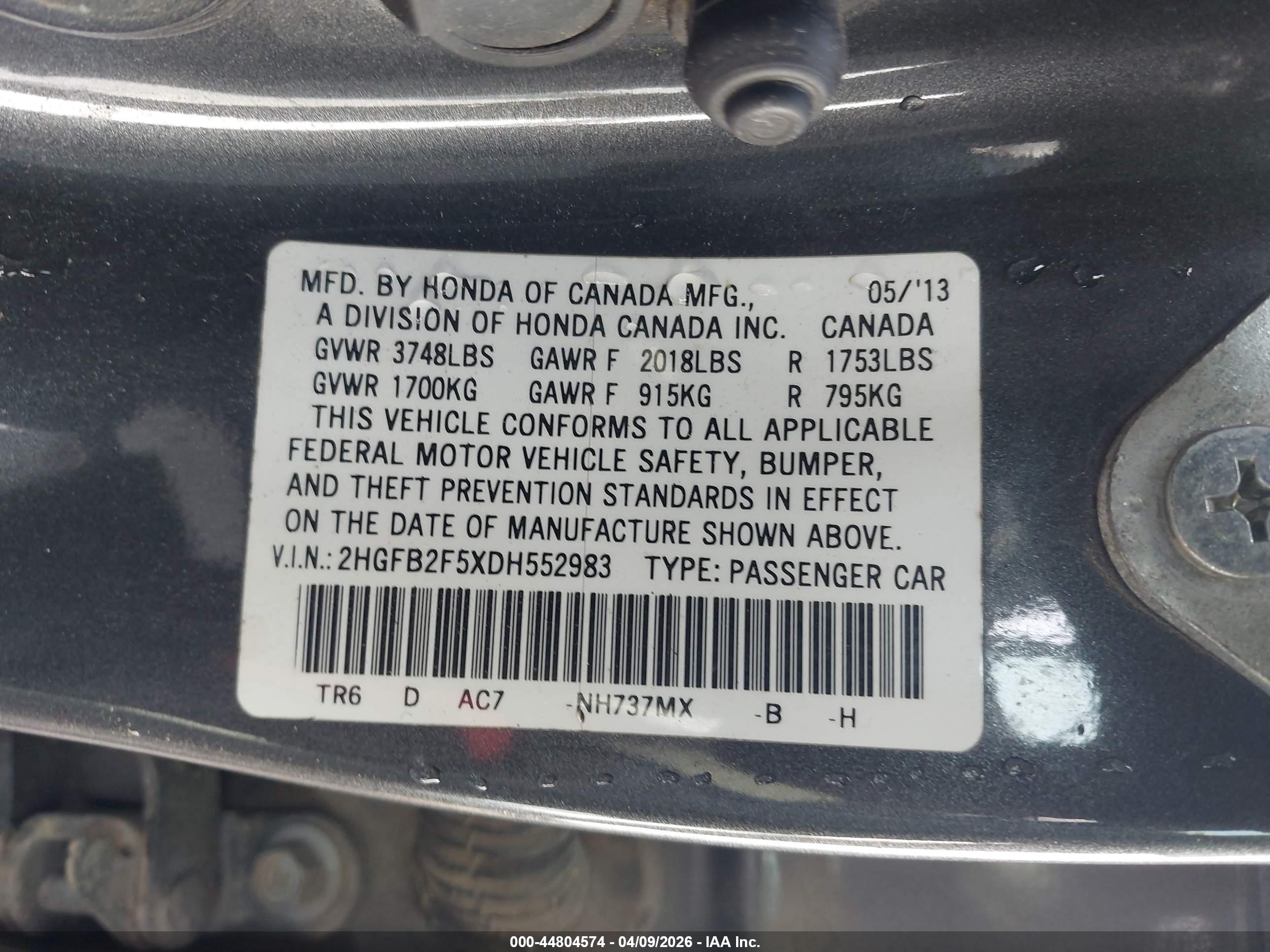 HONDA CIVIC image 9