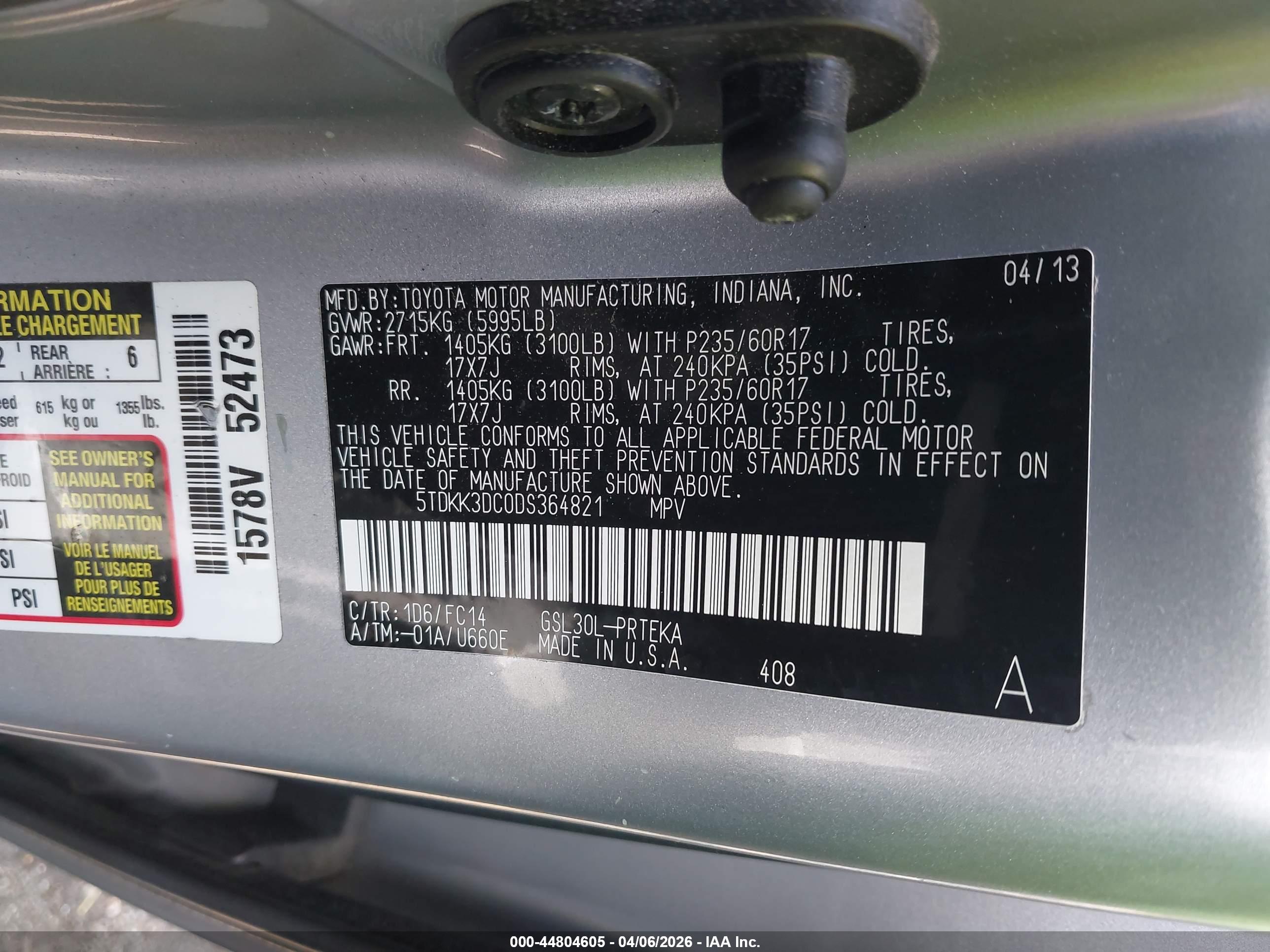 TOYOTA SIENNA image 9