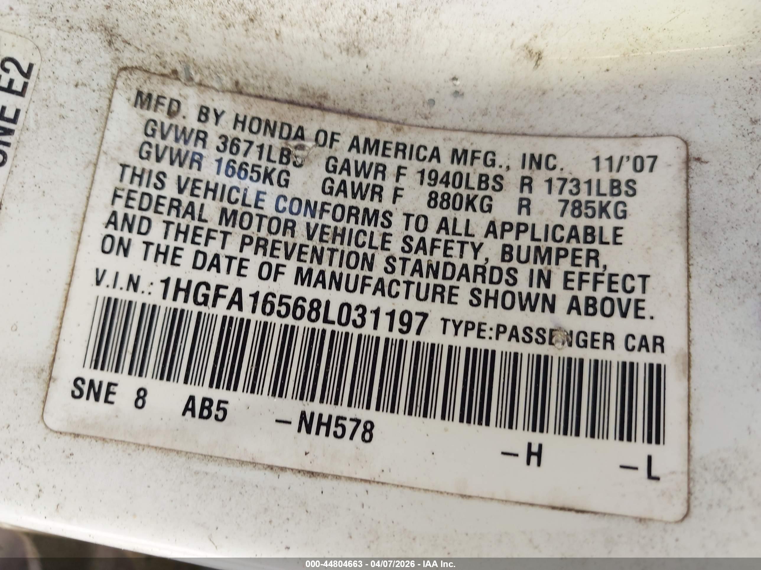 HONDA CIVIC image 9