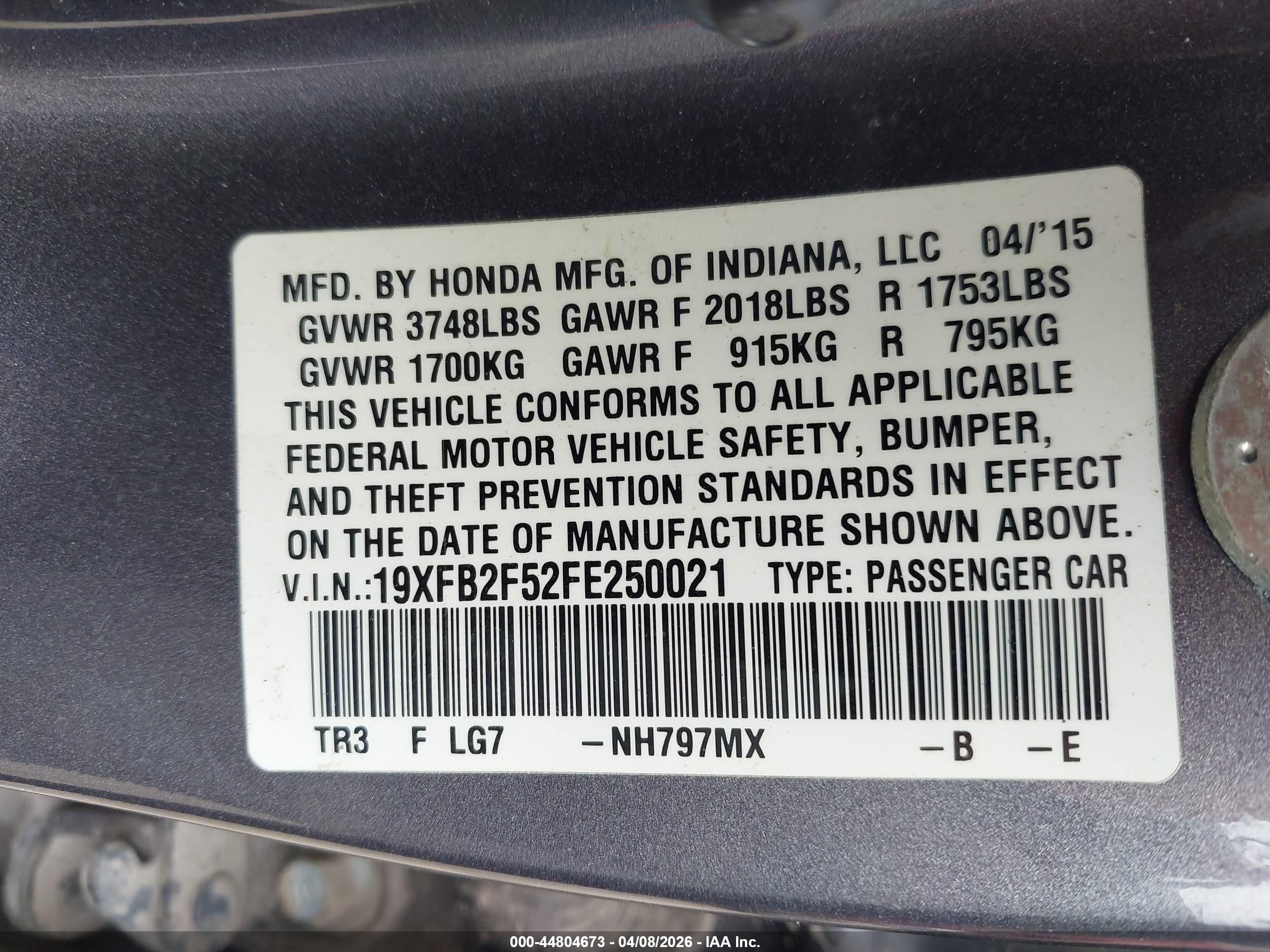 HONDA CIVIC image 9