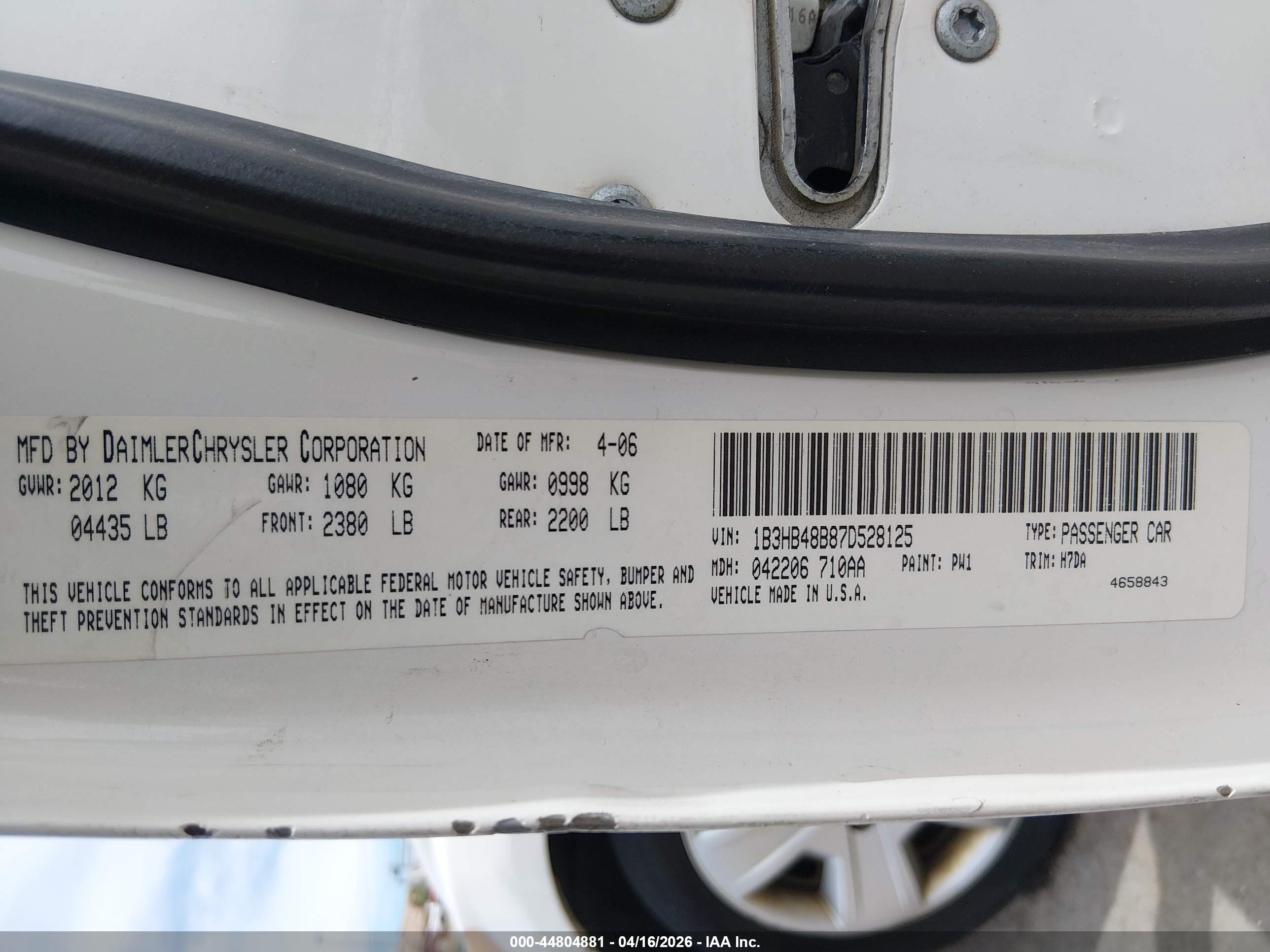 DODGE CALIBER image 9