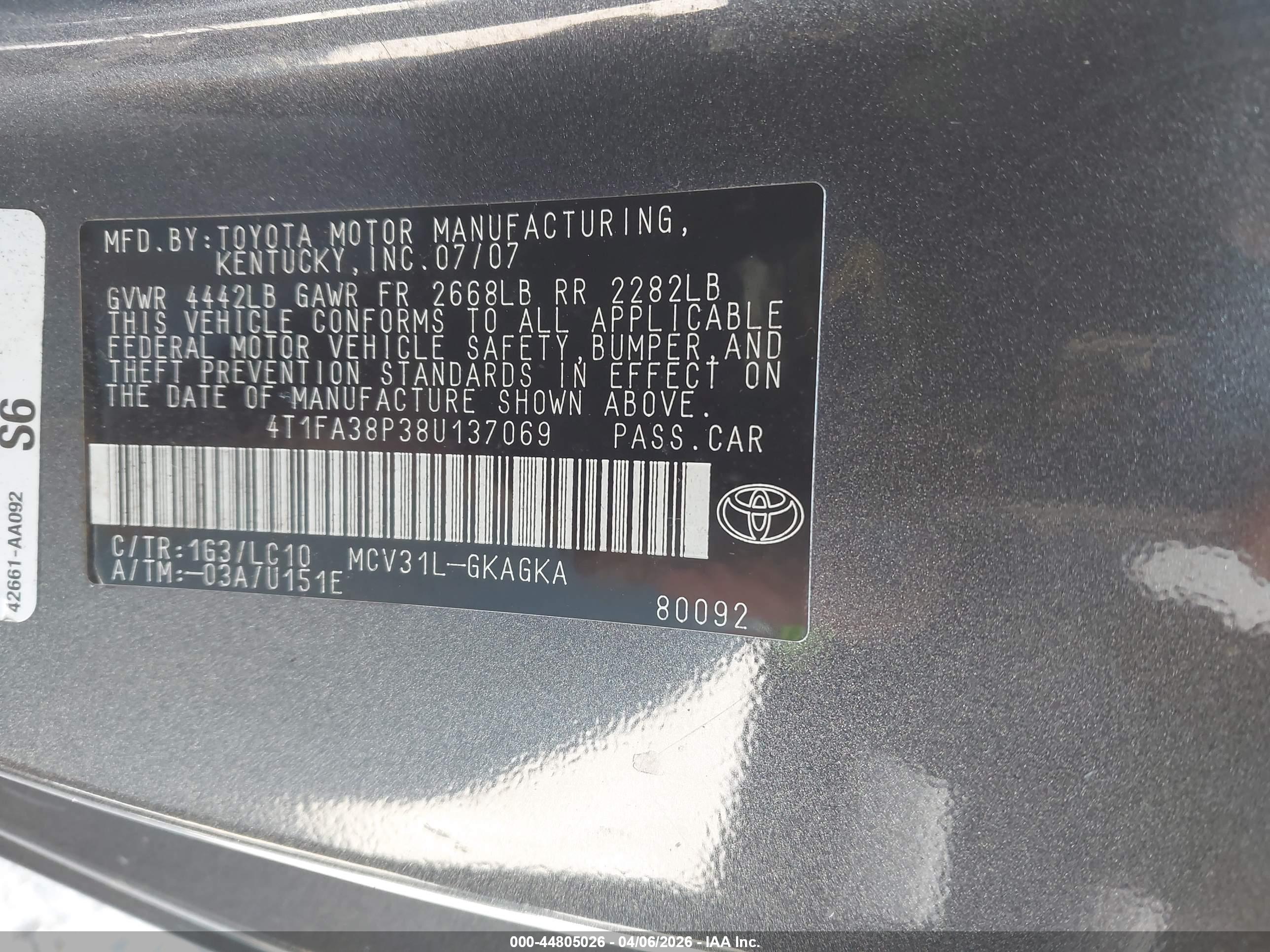 TOYOTA CAMRY image 9