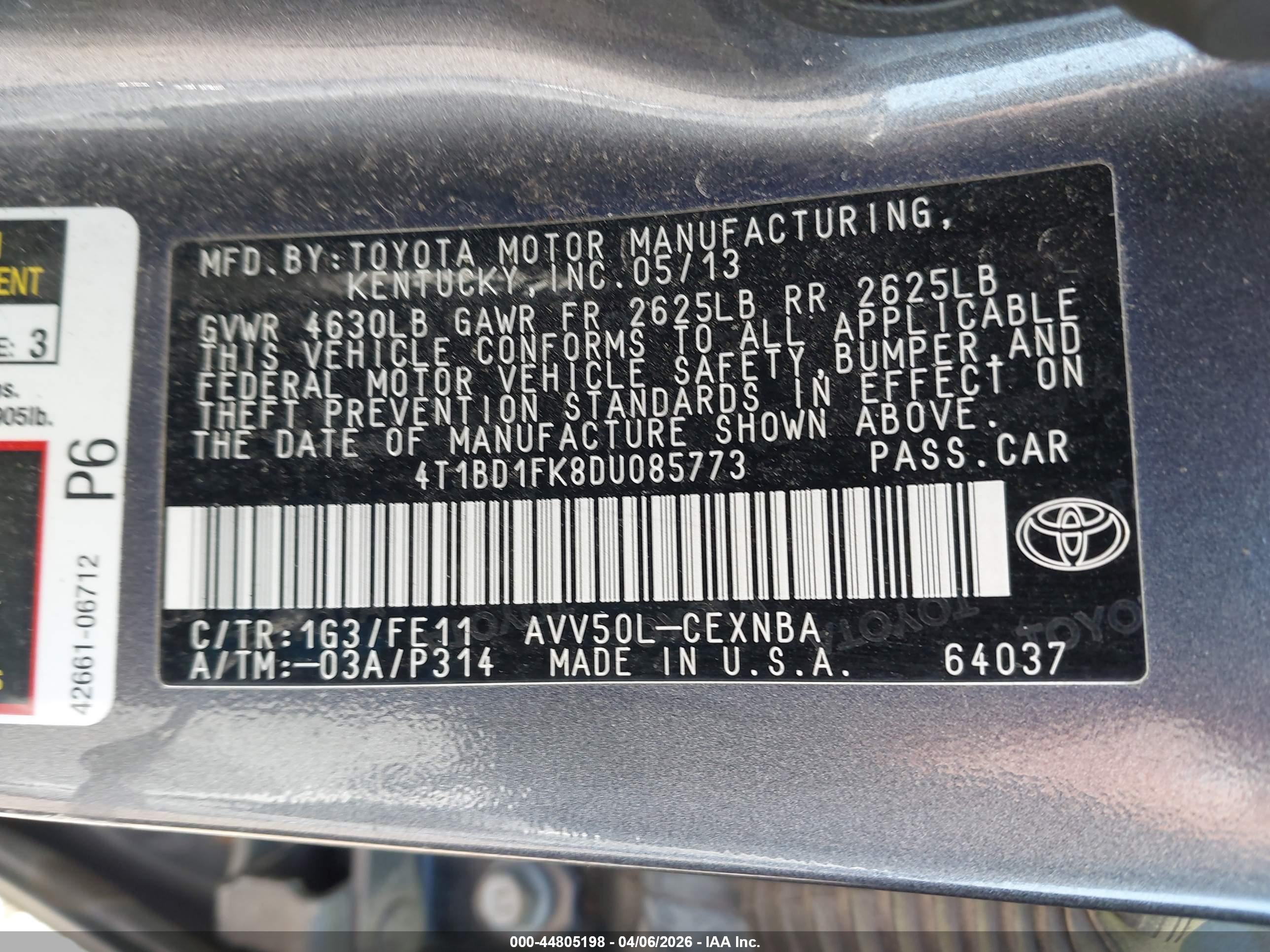 TOYOTA CAMRY image 9