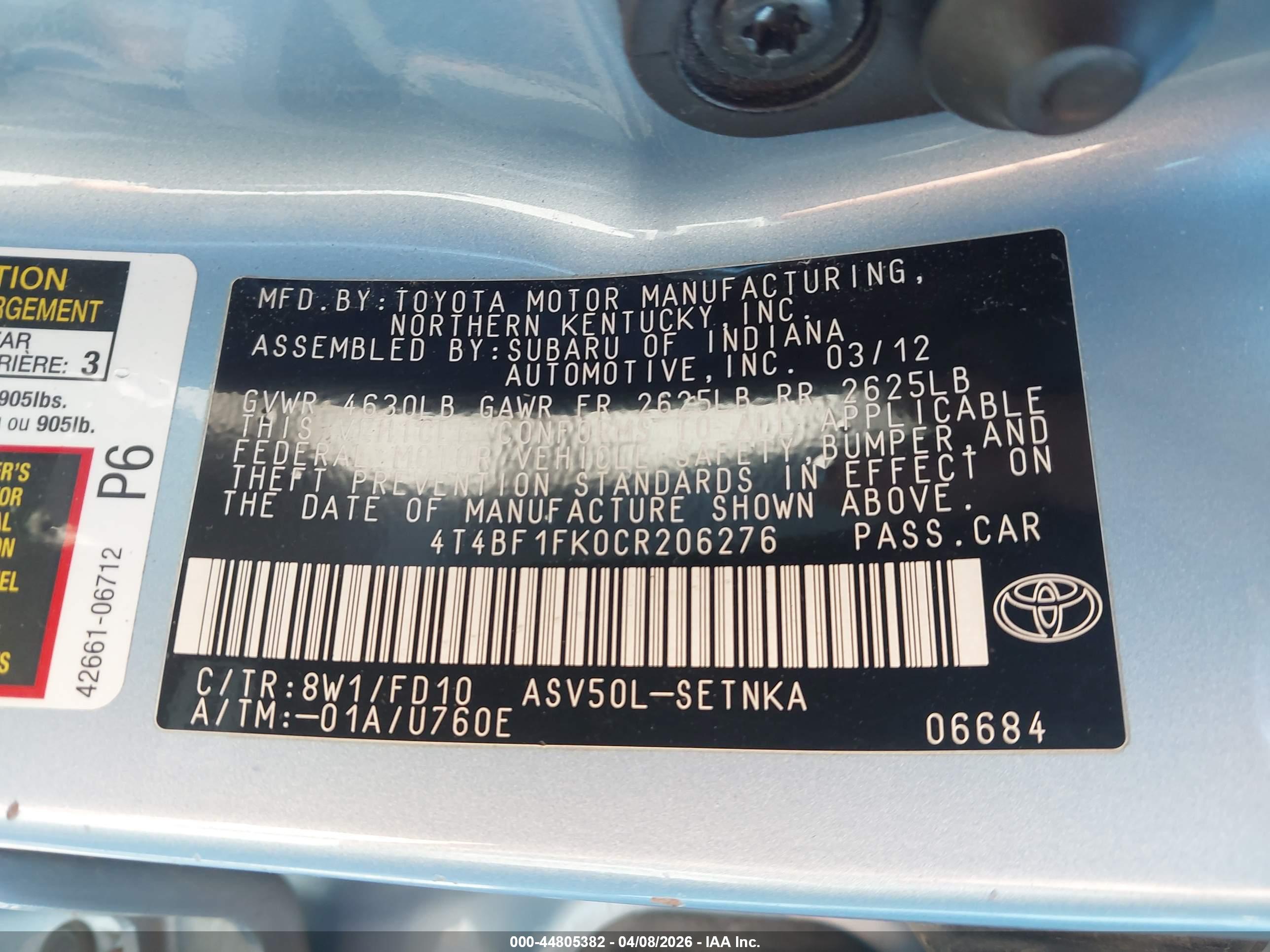 TOYOTA CAMRY image 9