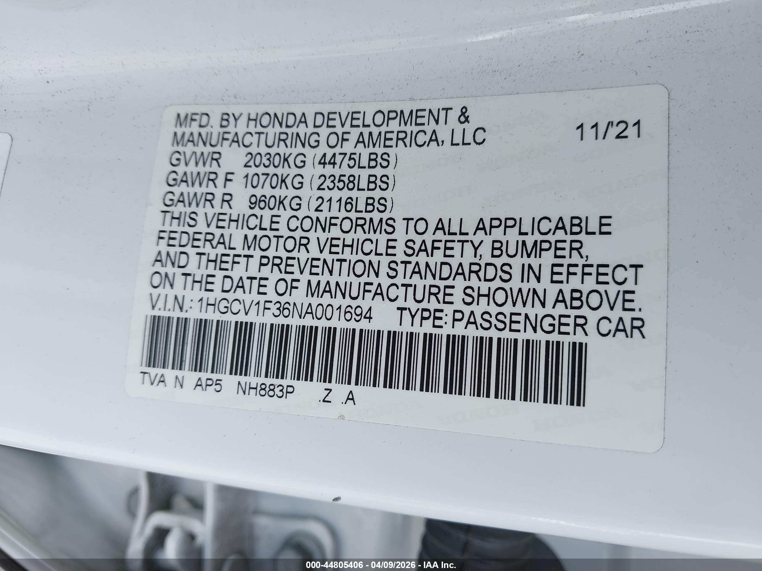 HONDA ACCORD image 9