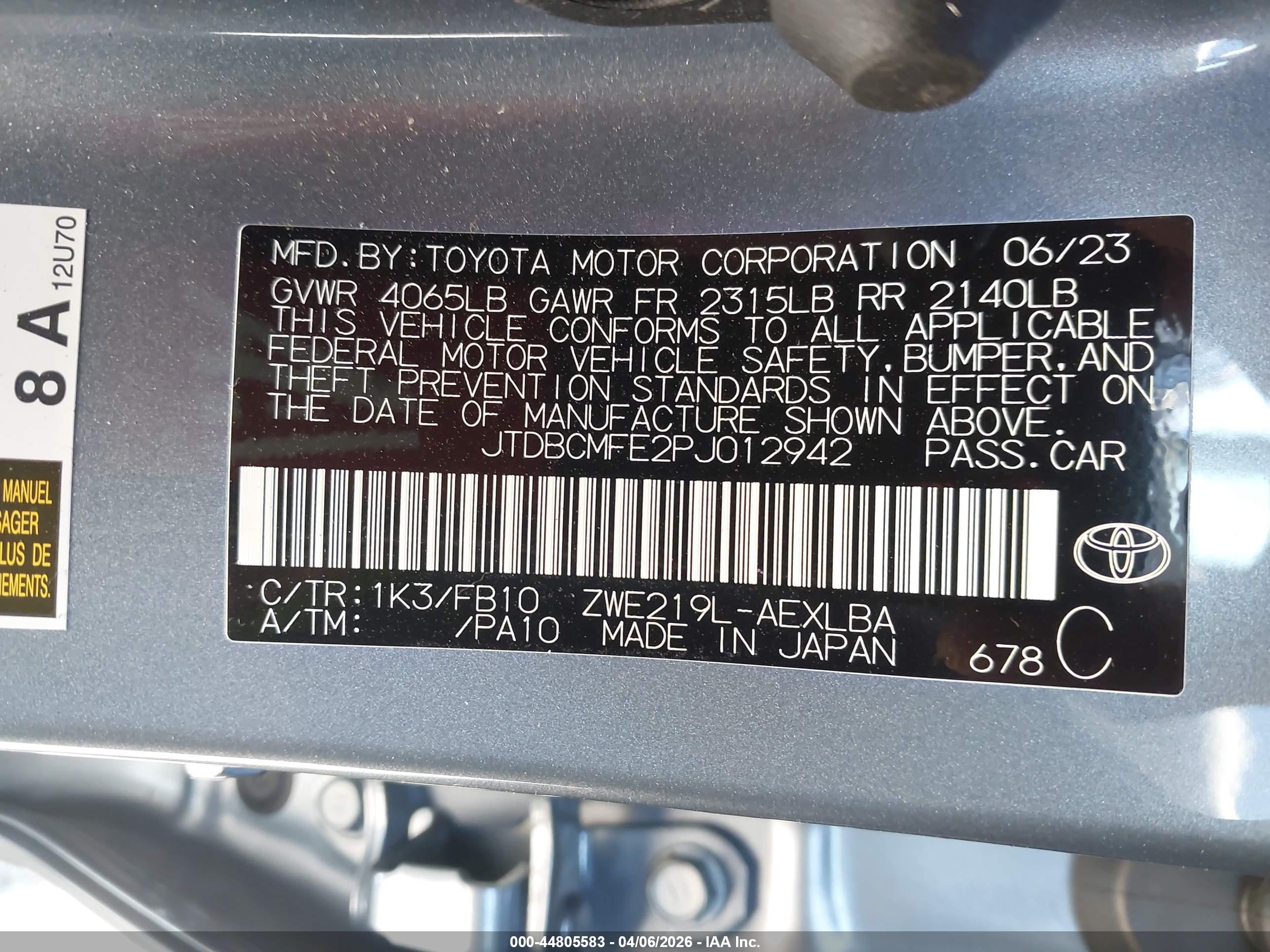 TOYOTA COROLLA image 9