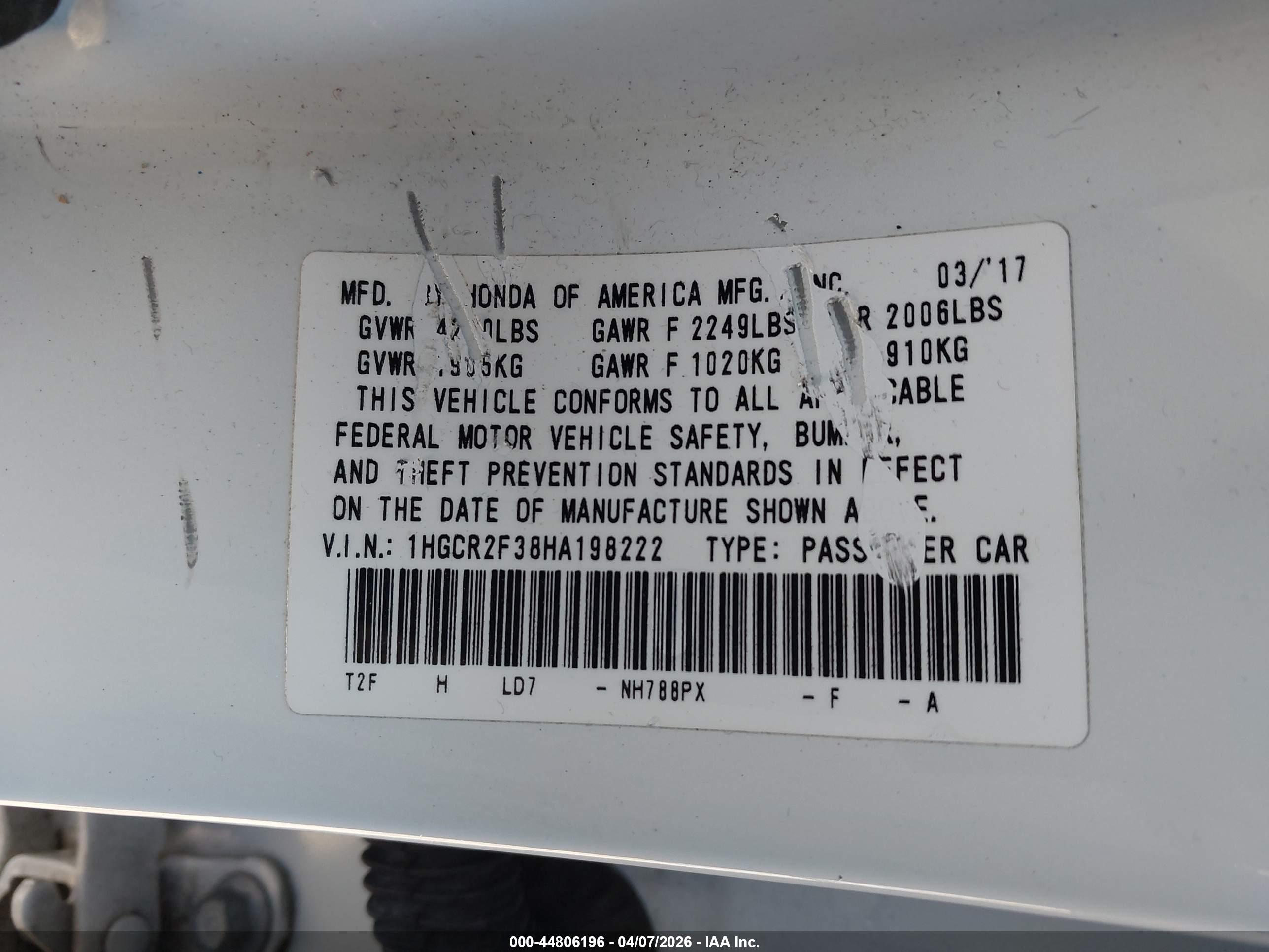 HONDA ACCORD image 9
