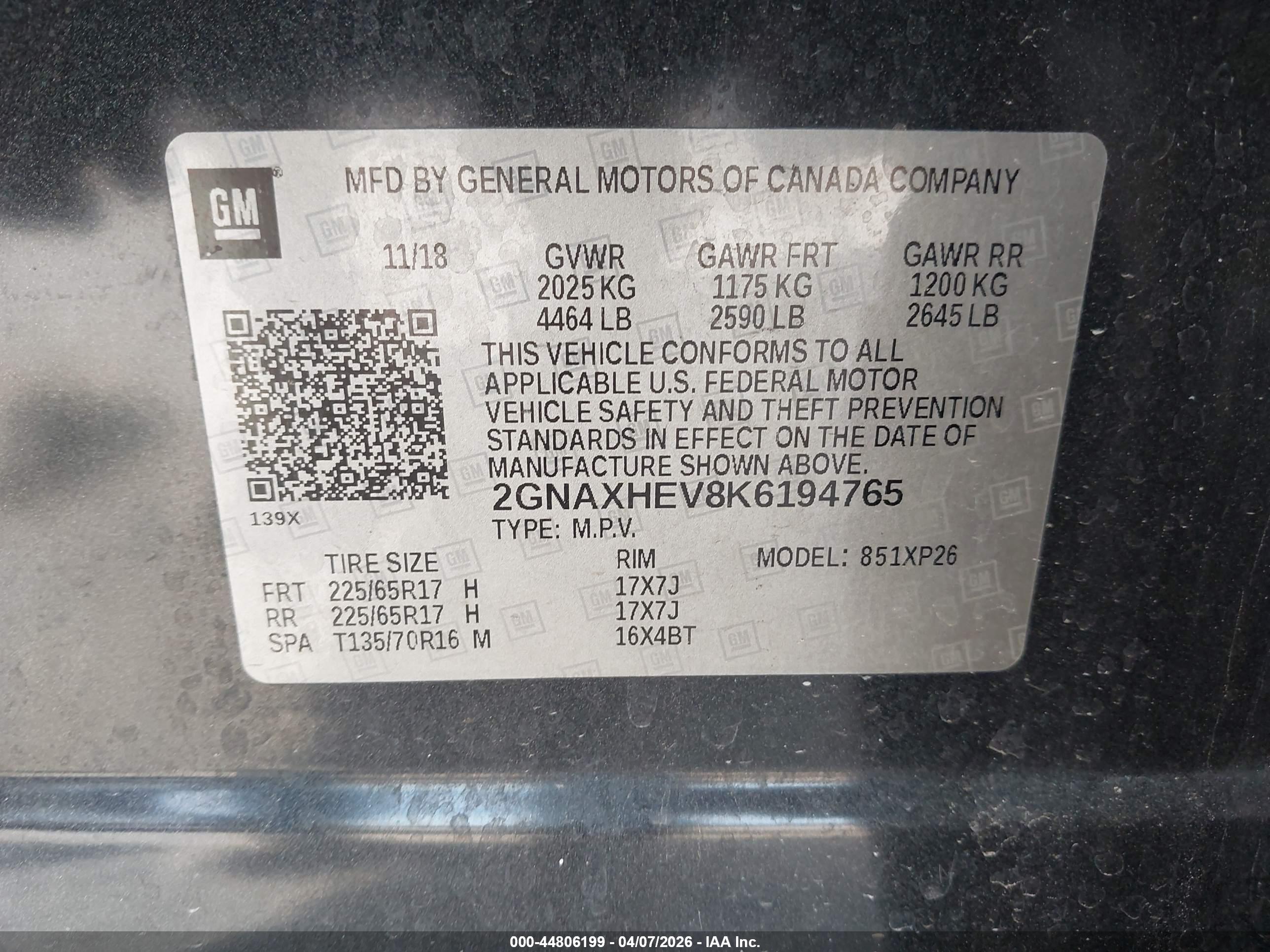 CHEVROLET EQUINOX image 9