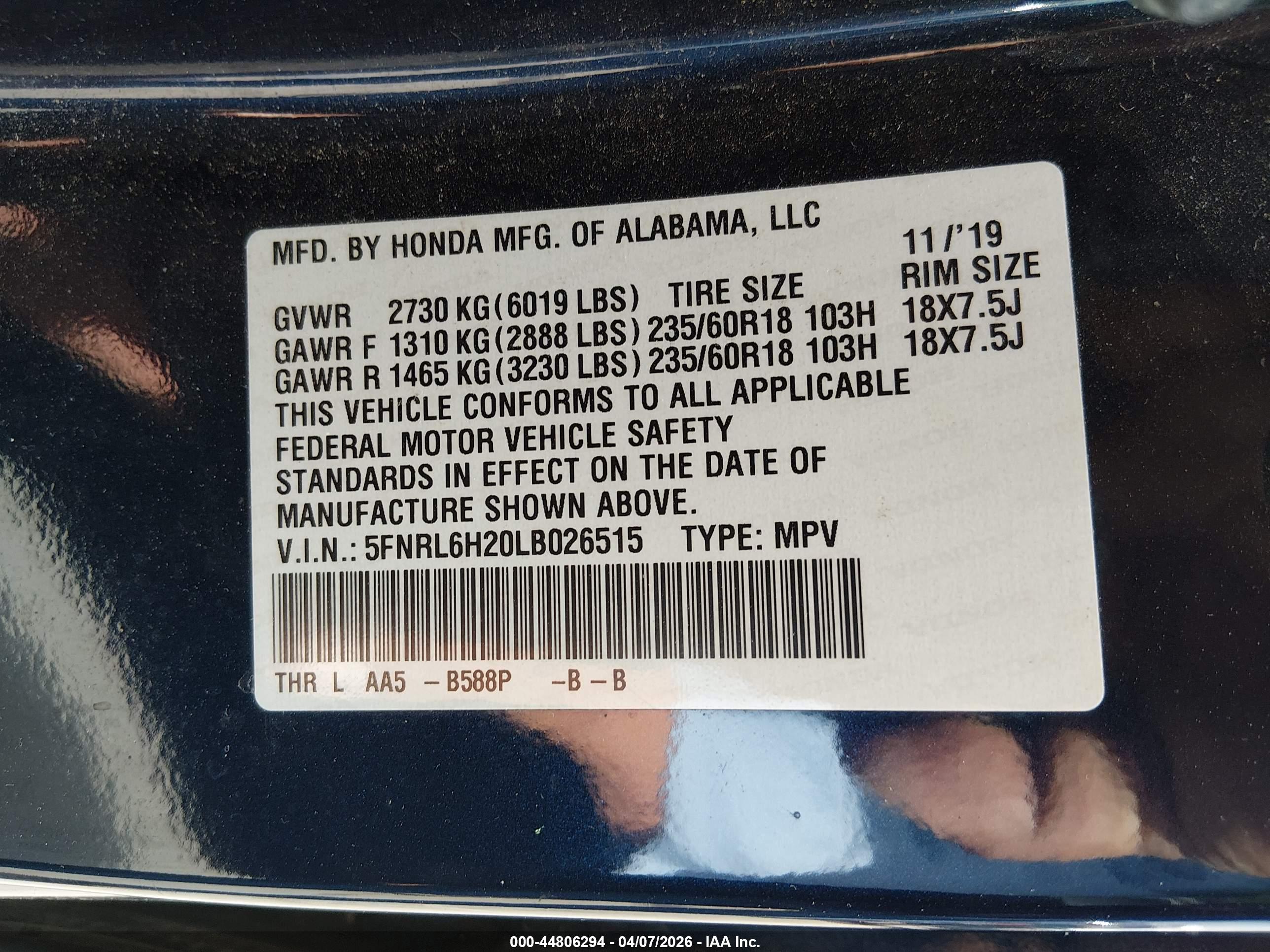 HONDA ODYSSEY image 9