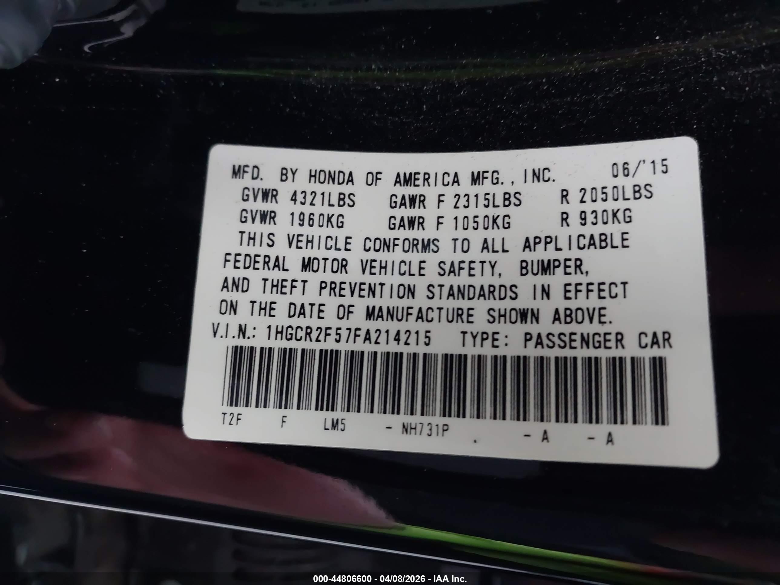 HONDA ACCORD image 9