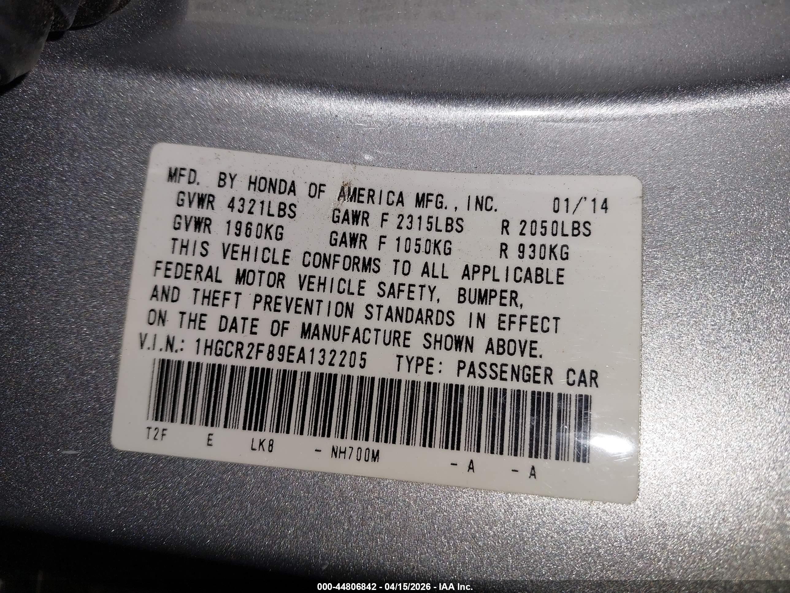 HONDA ACCORD image 9