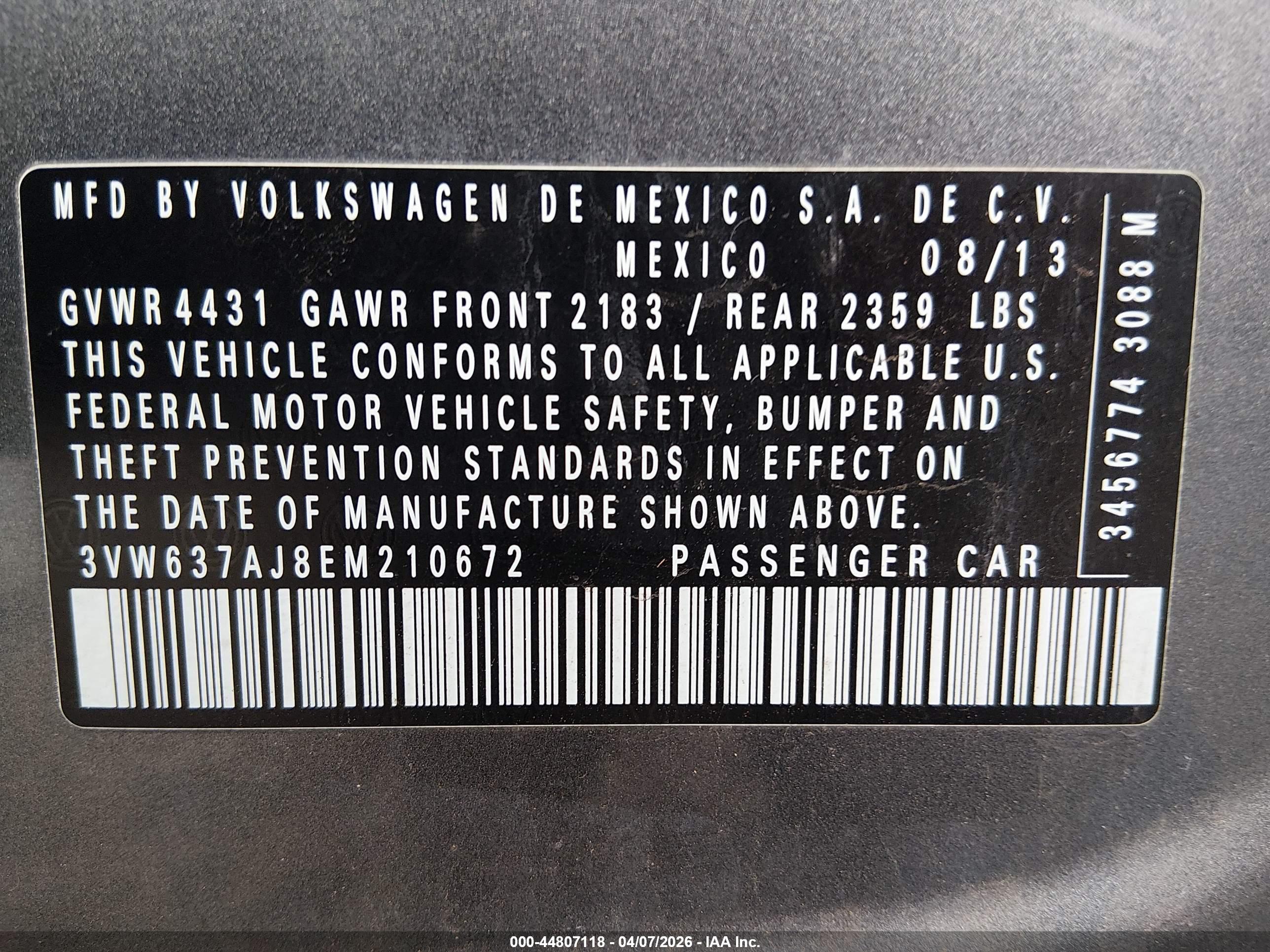 VOLKSWAGEN JETTA image 9