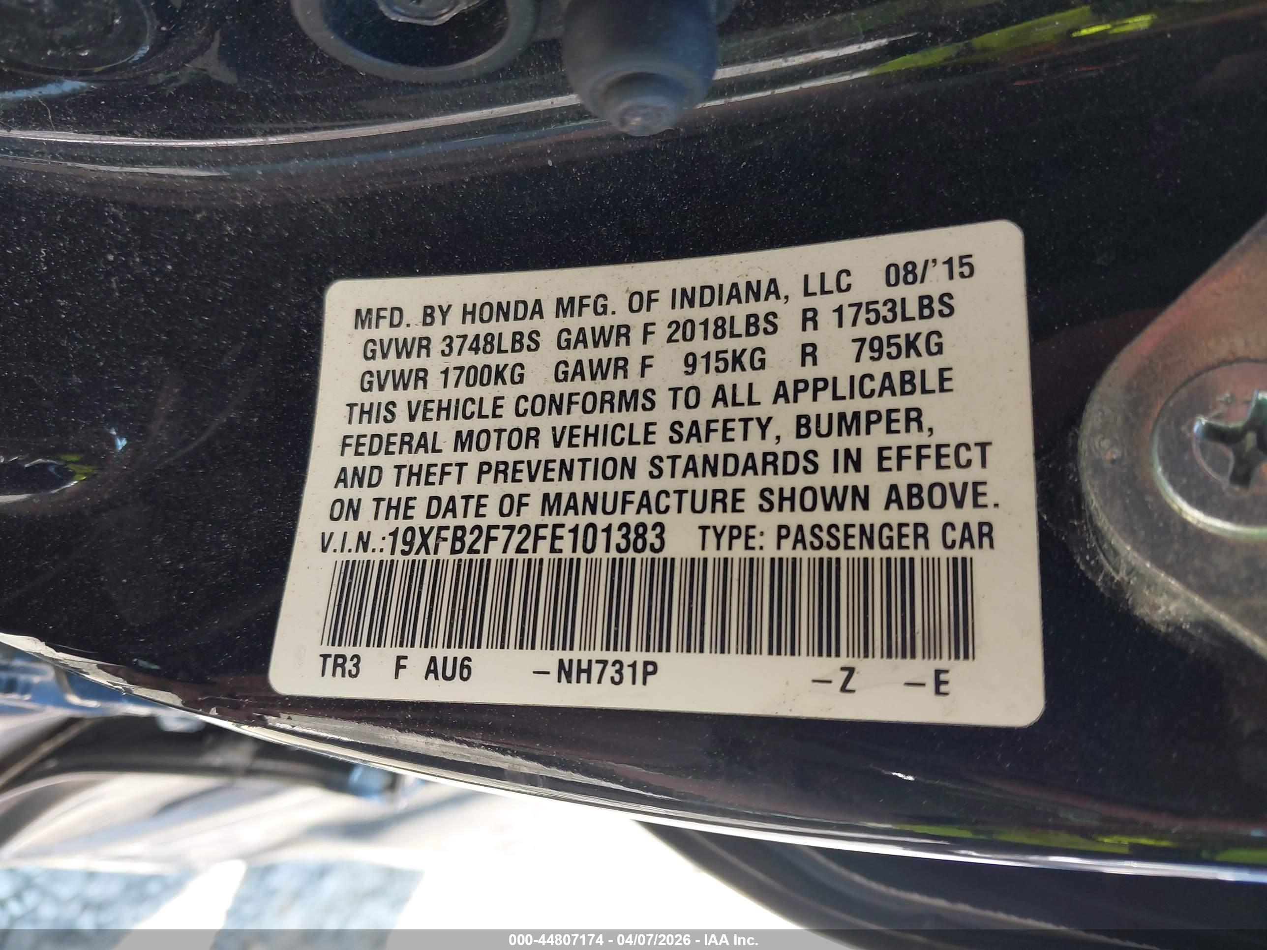 HONDA CIVIC image 9