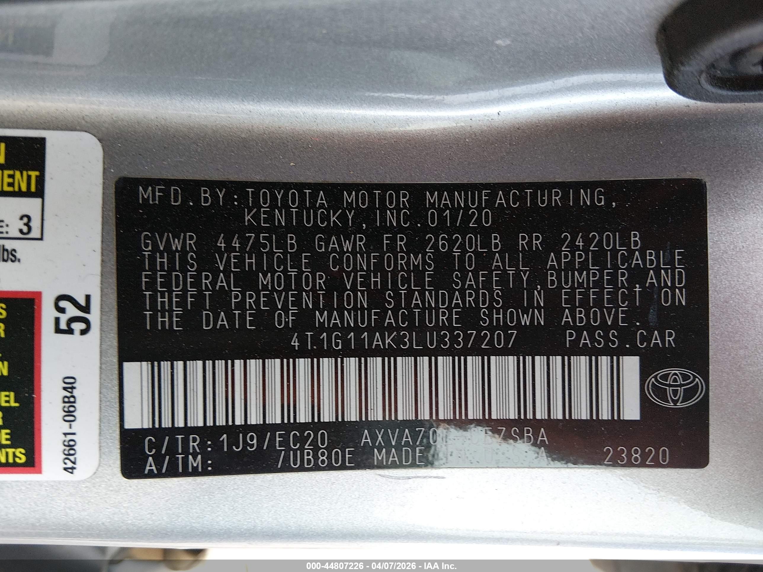 TOYOTA CAMRY image 9