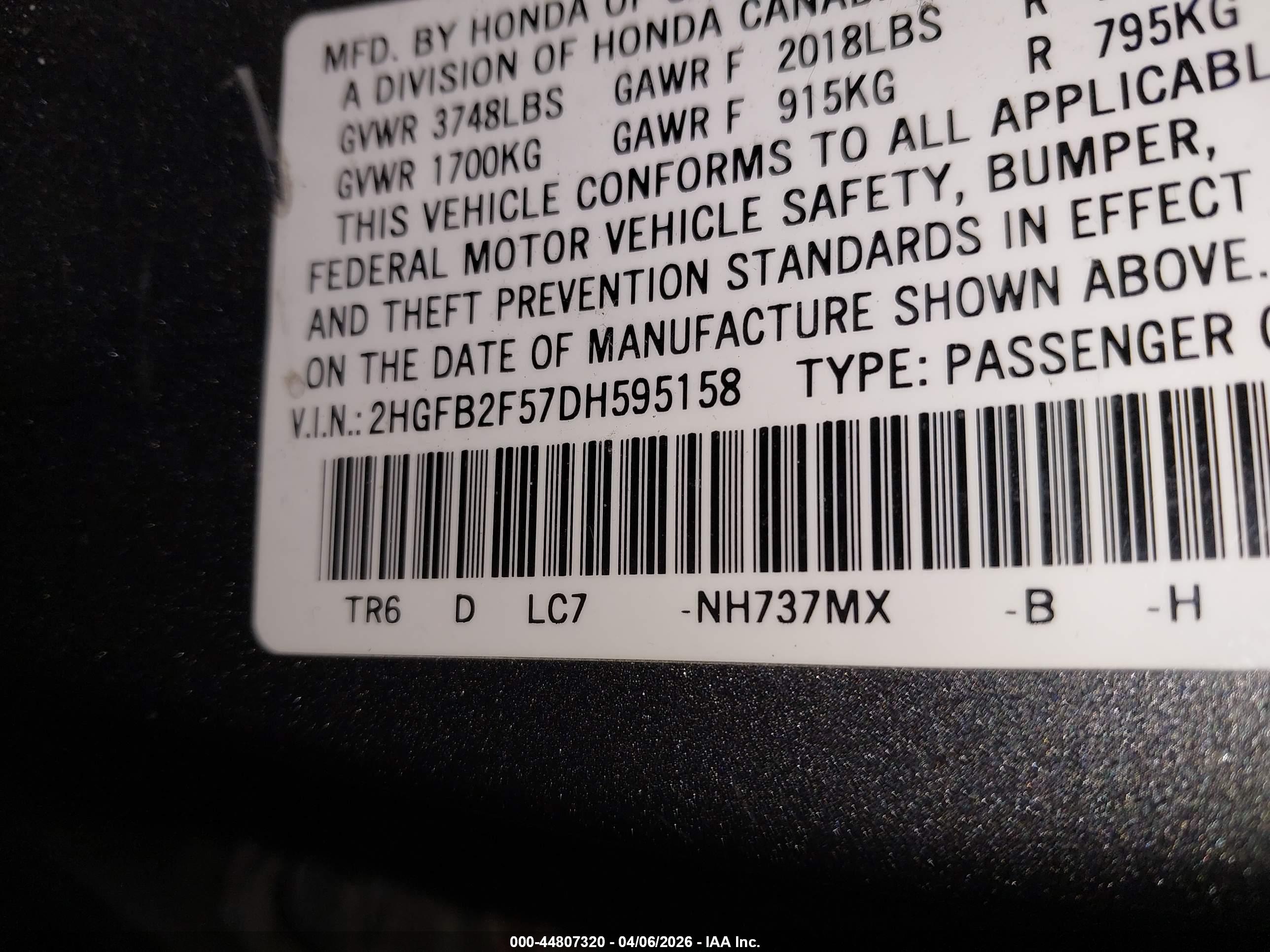 HONDA CIVIC image 9