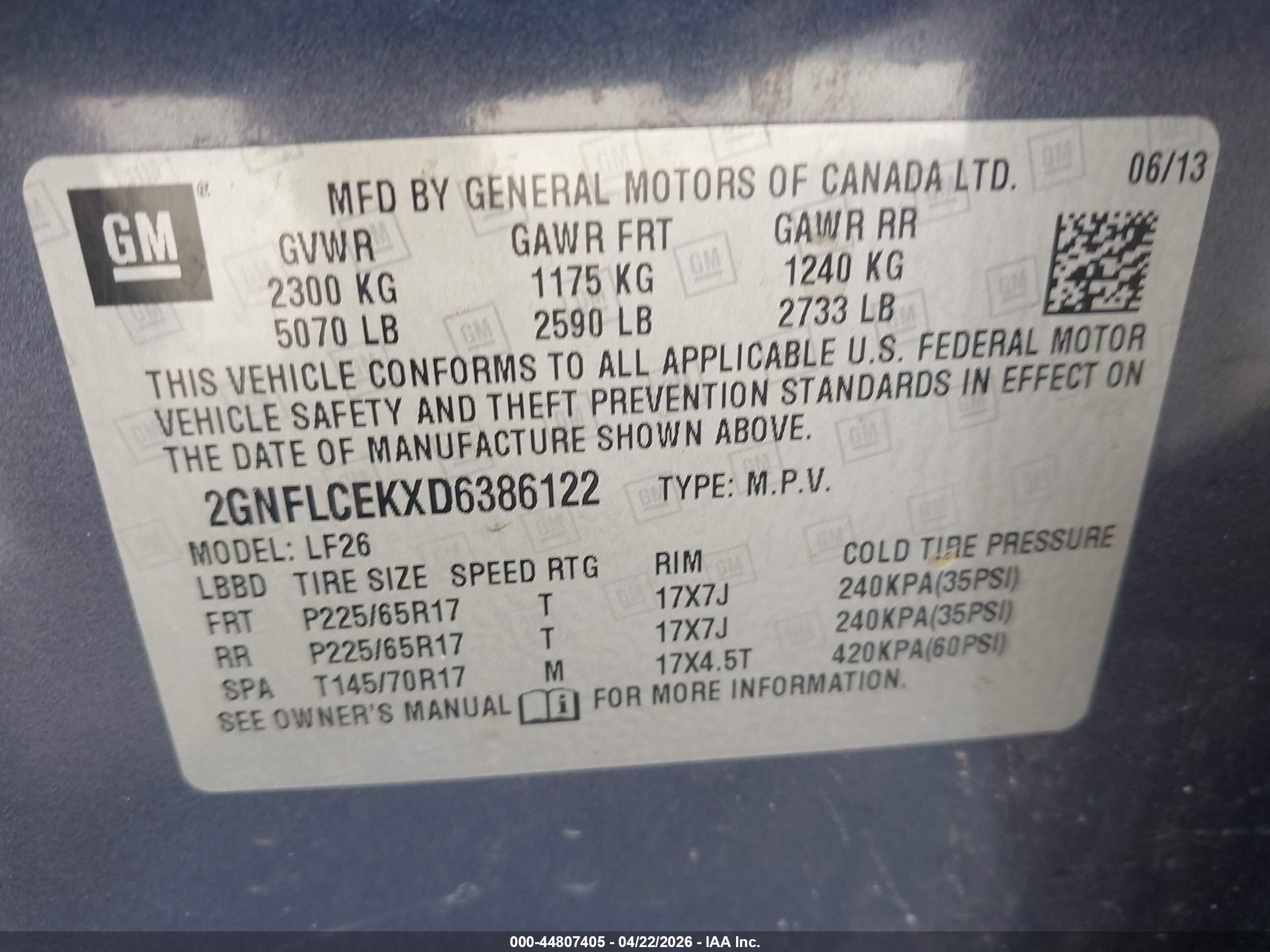 CHEVROLET EQUINOX image 9