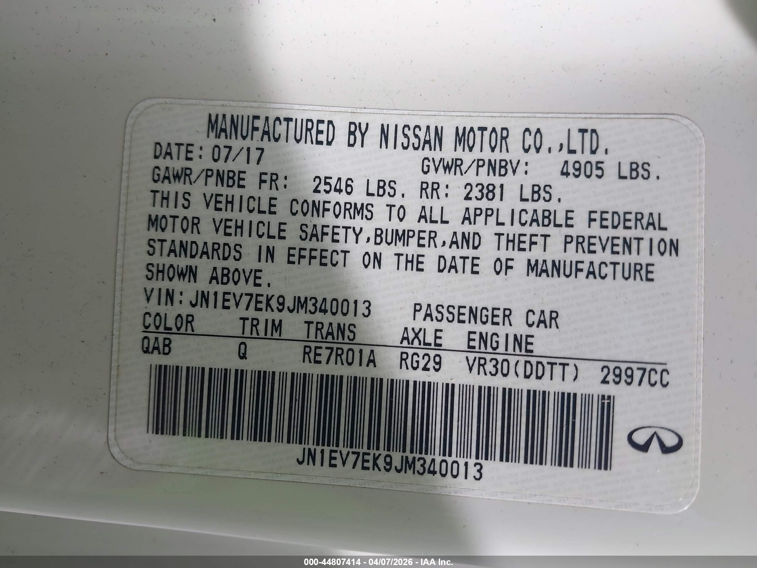 INFINITI Q60 image 9