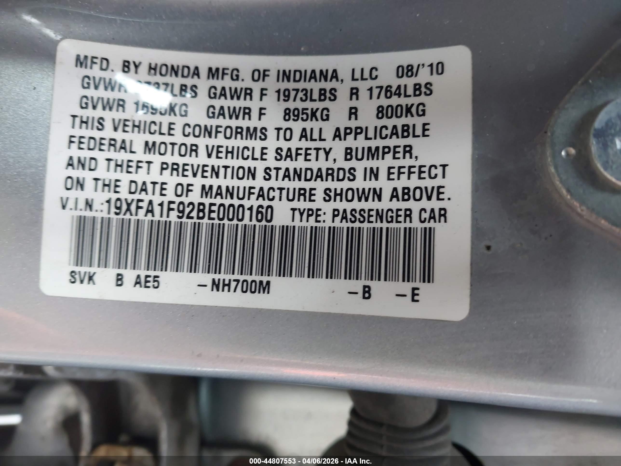 HONDA CIVIC image 9