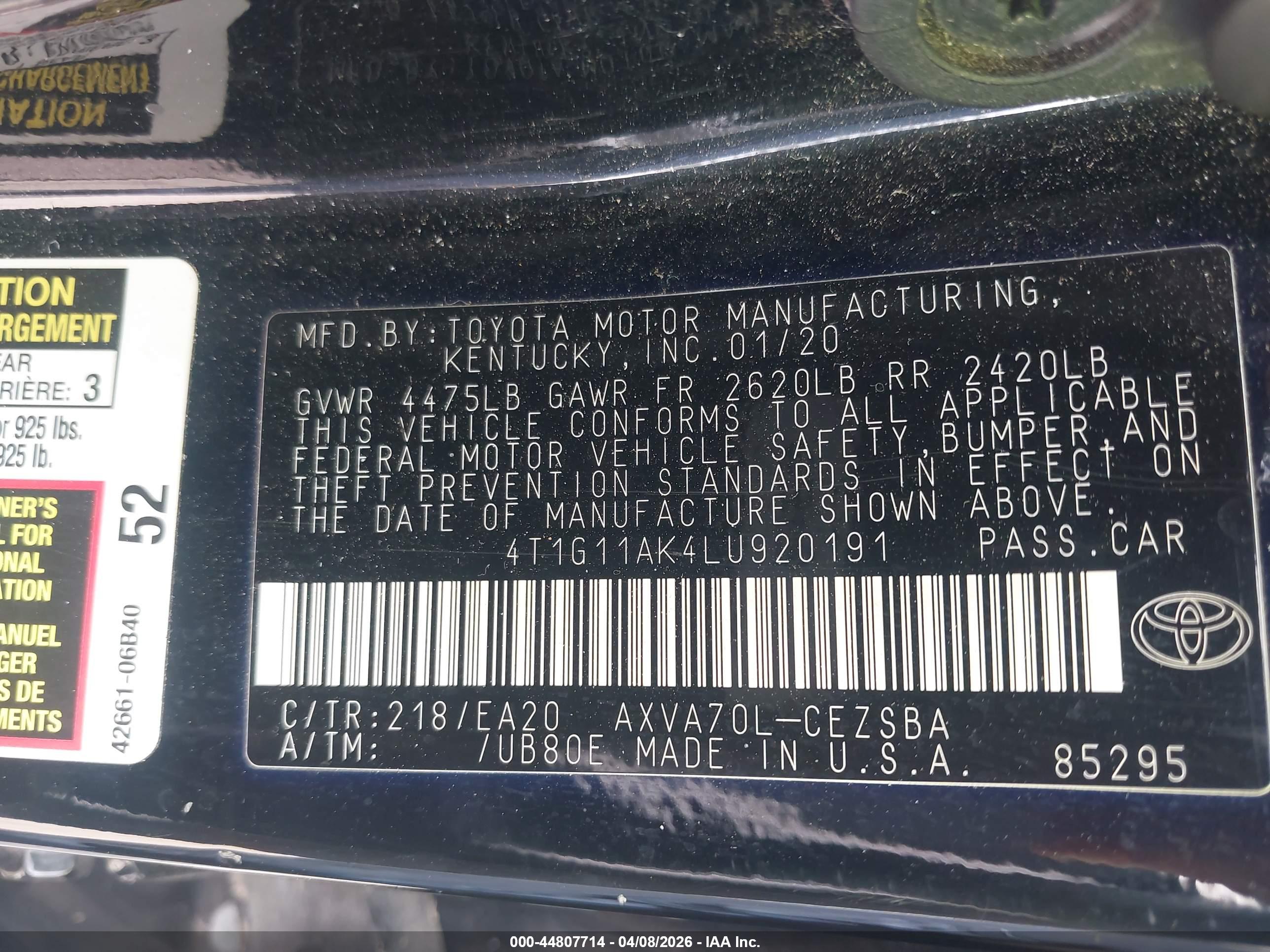 TOYOTA CAMRY image 9