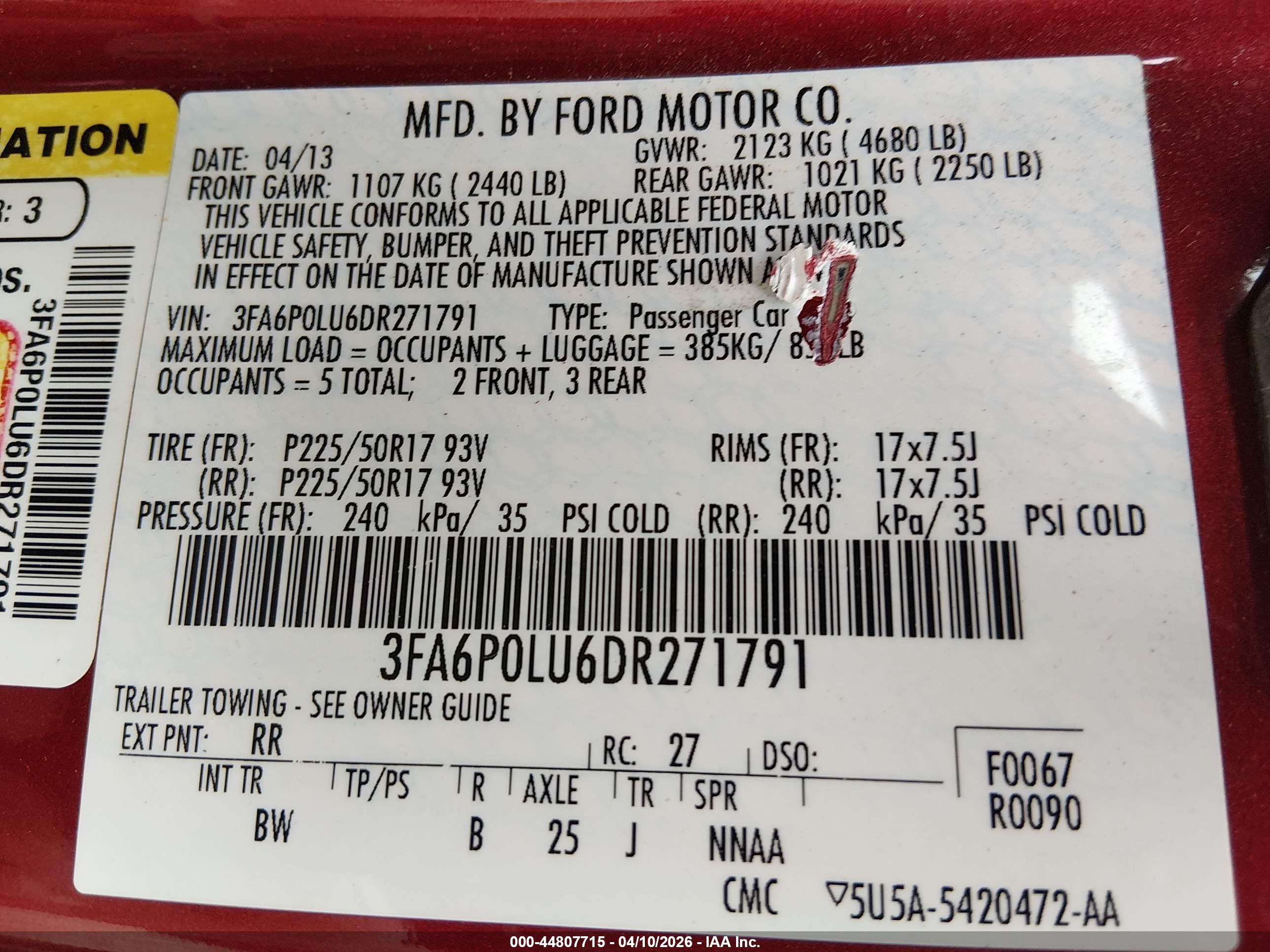 FORD FUSION image 9