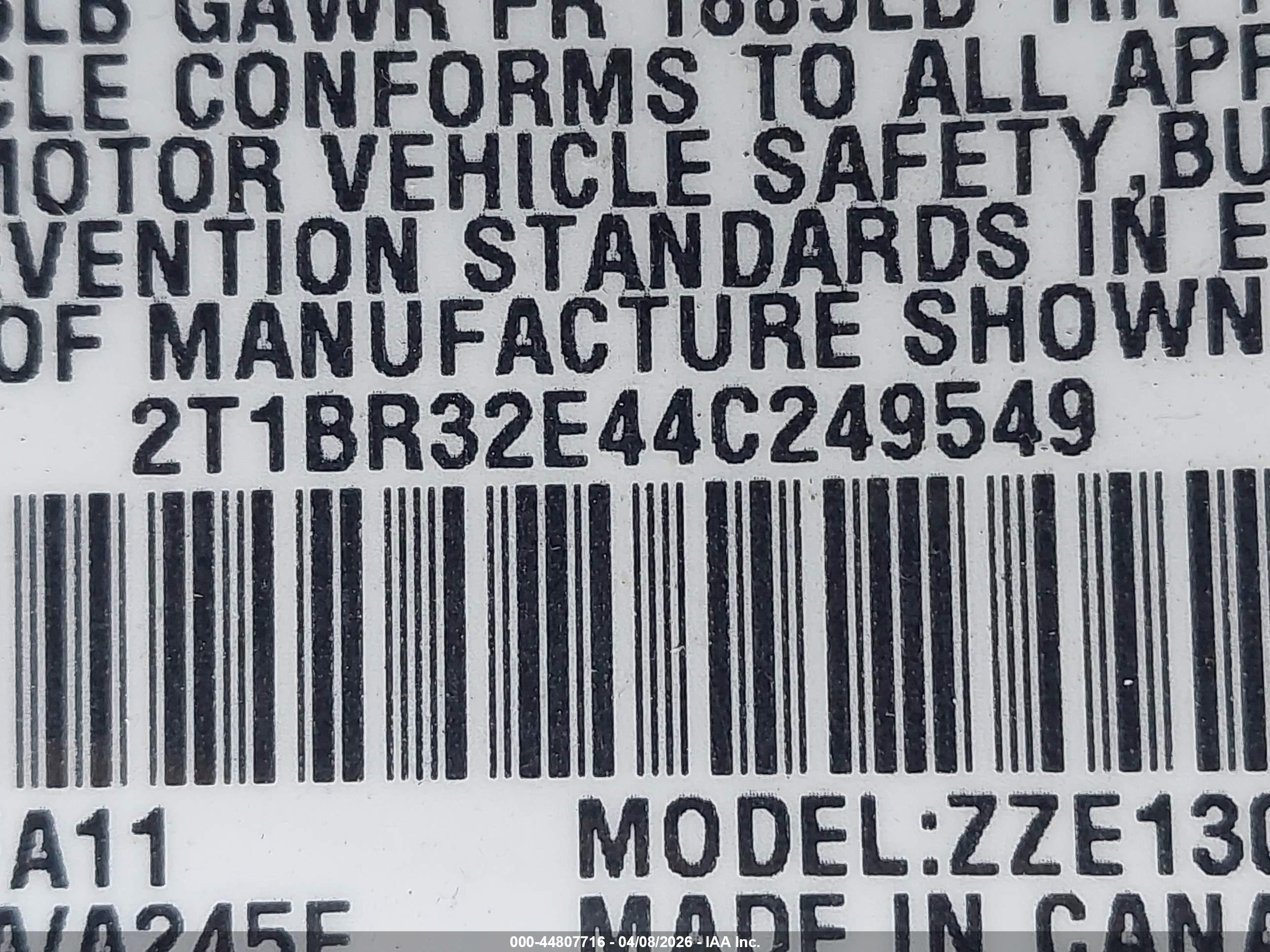 TOYOTA COROLLA image 9