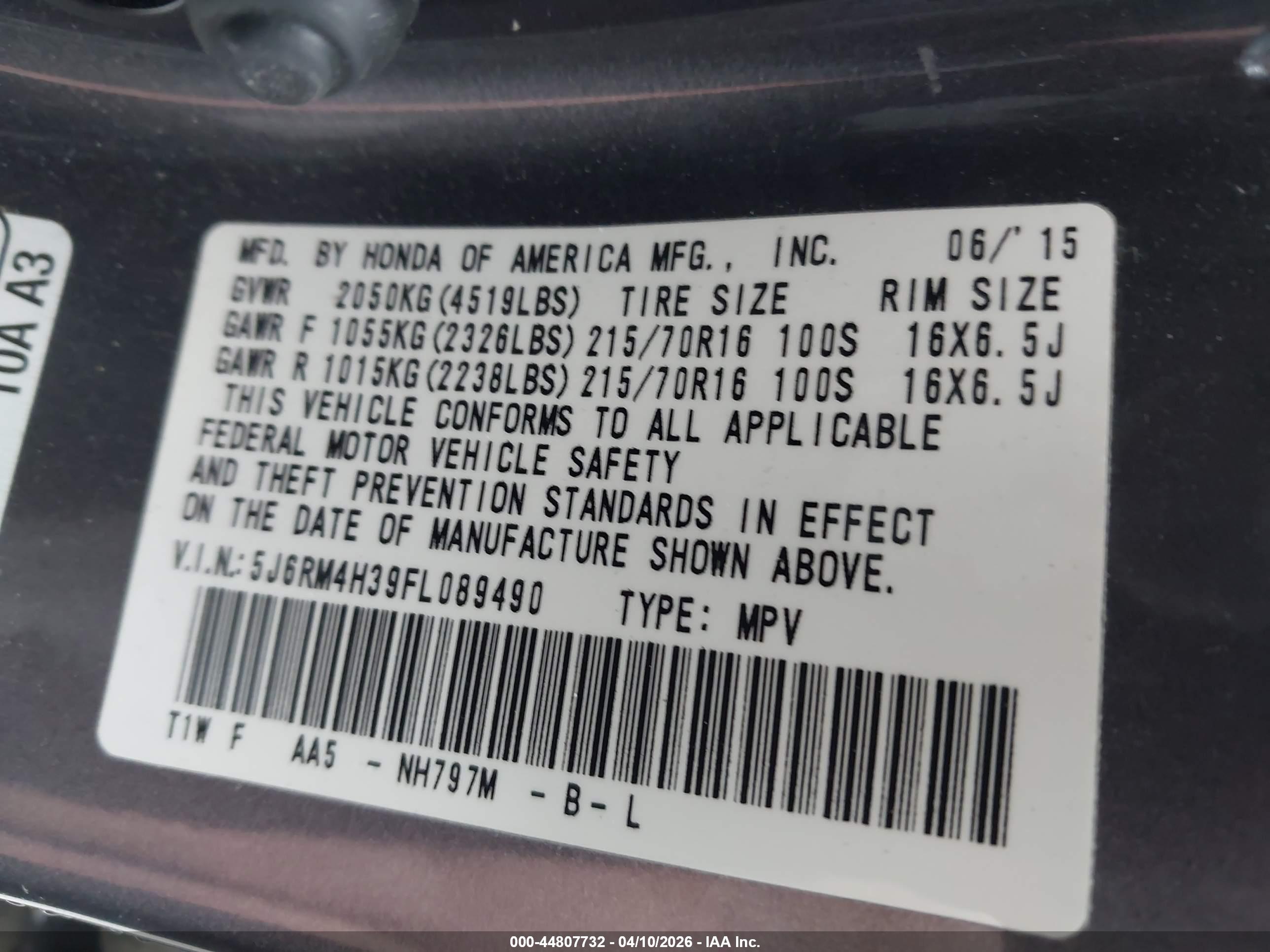 HONDA CR-V image 9