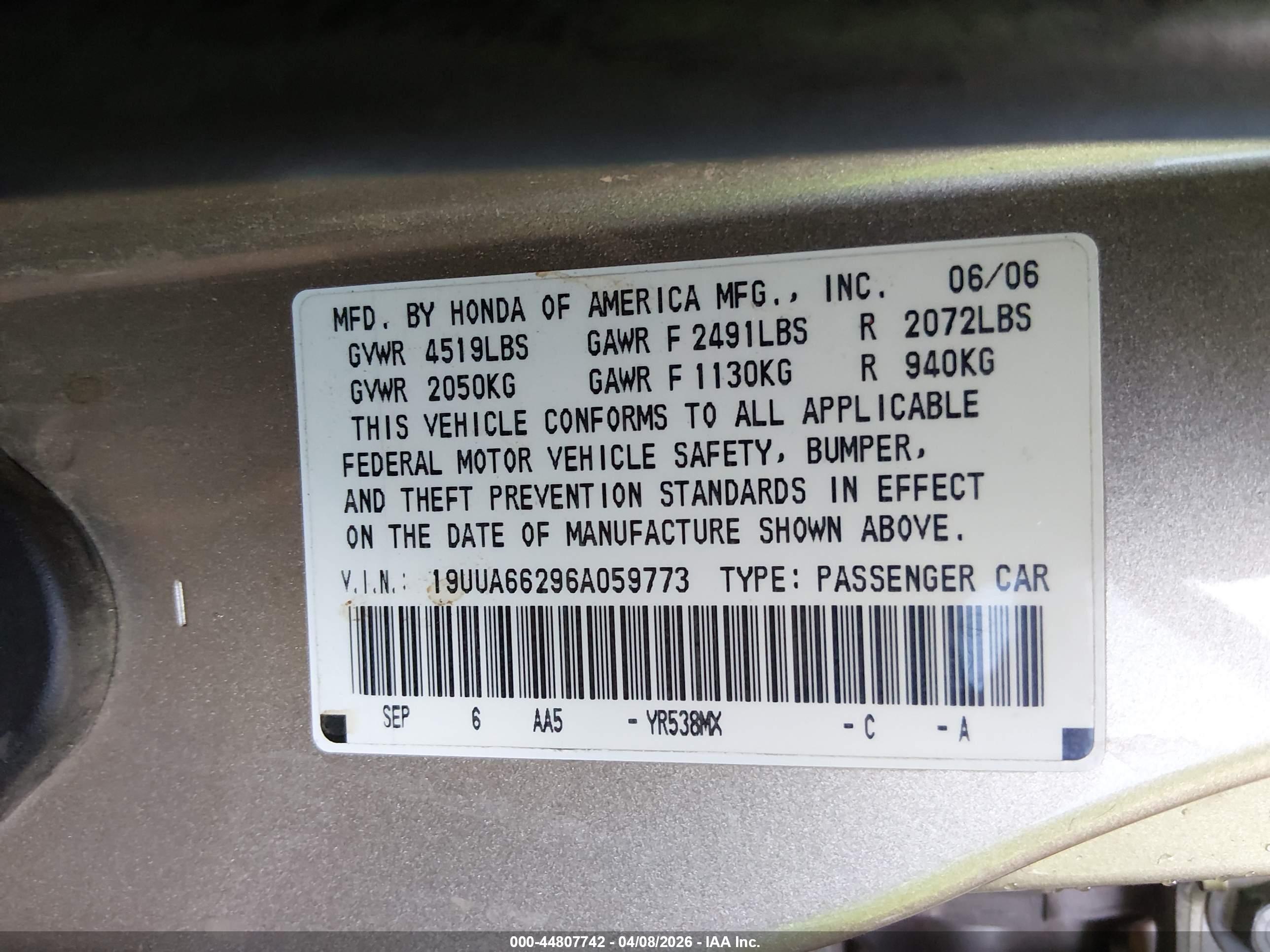 ACURA TL image 9