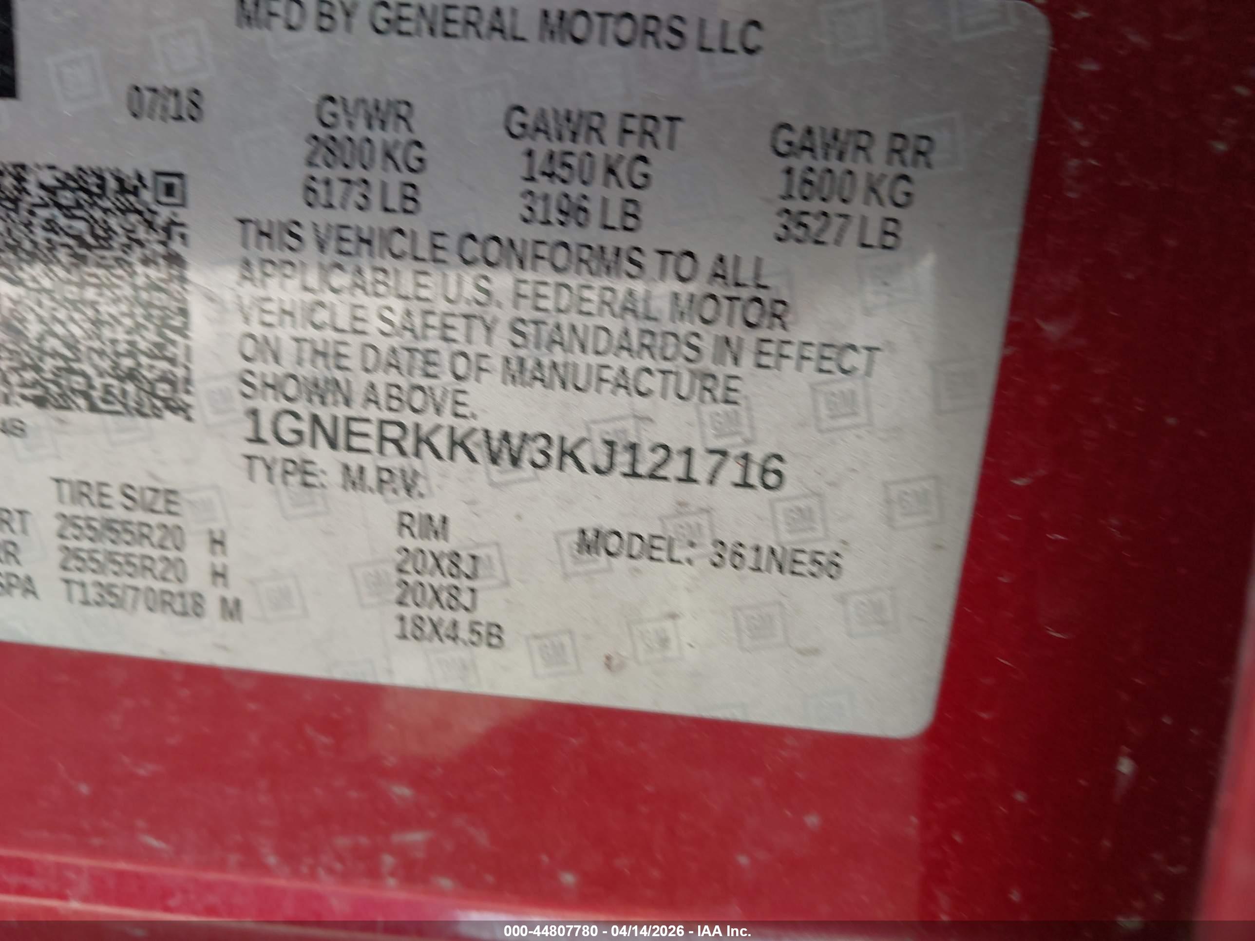 CHEVROLET TRAVERSE image 9