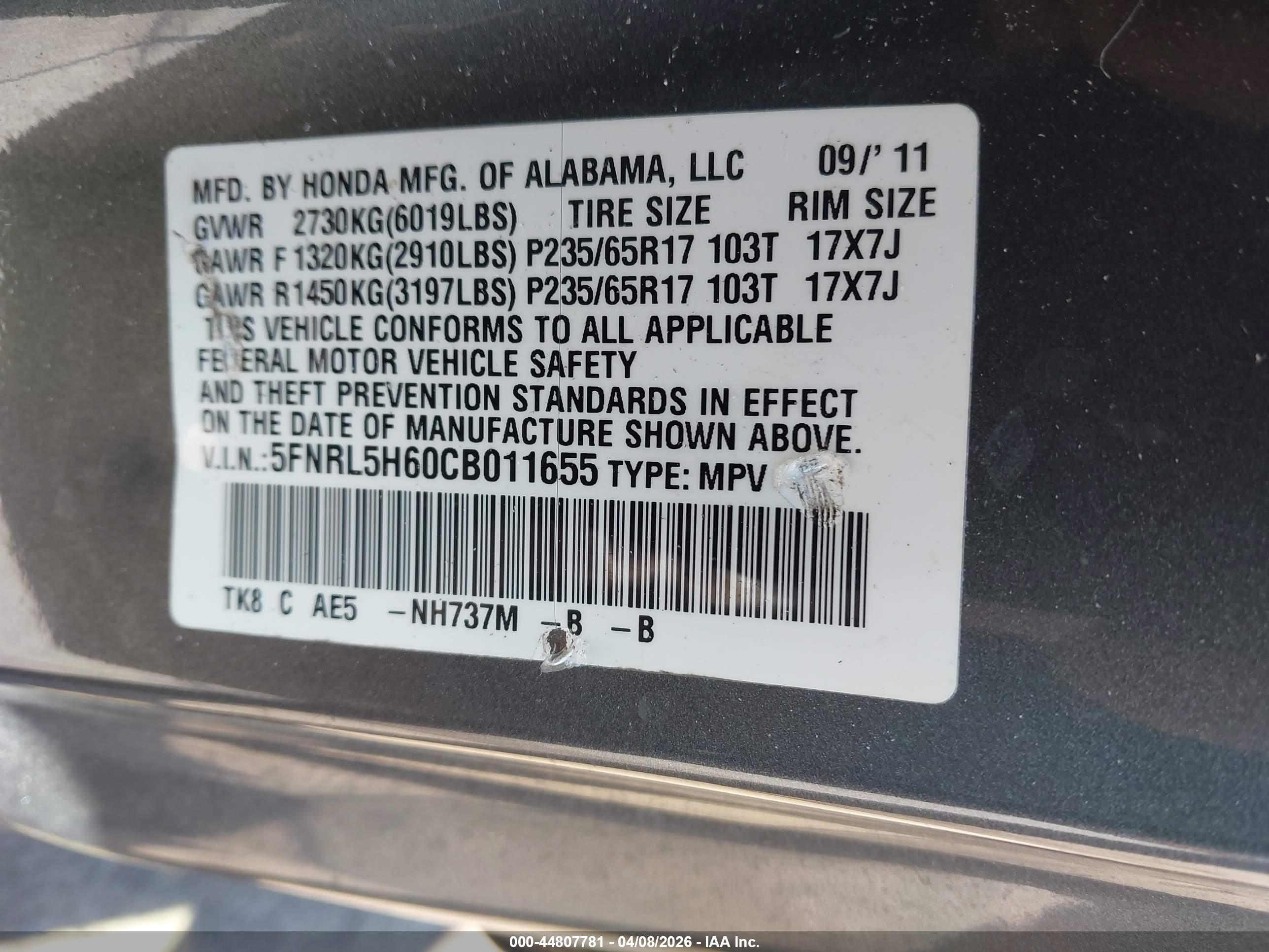 HONDA ODYSSEY image 9