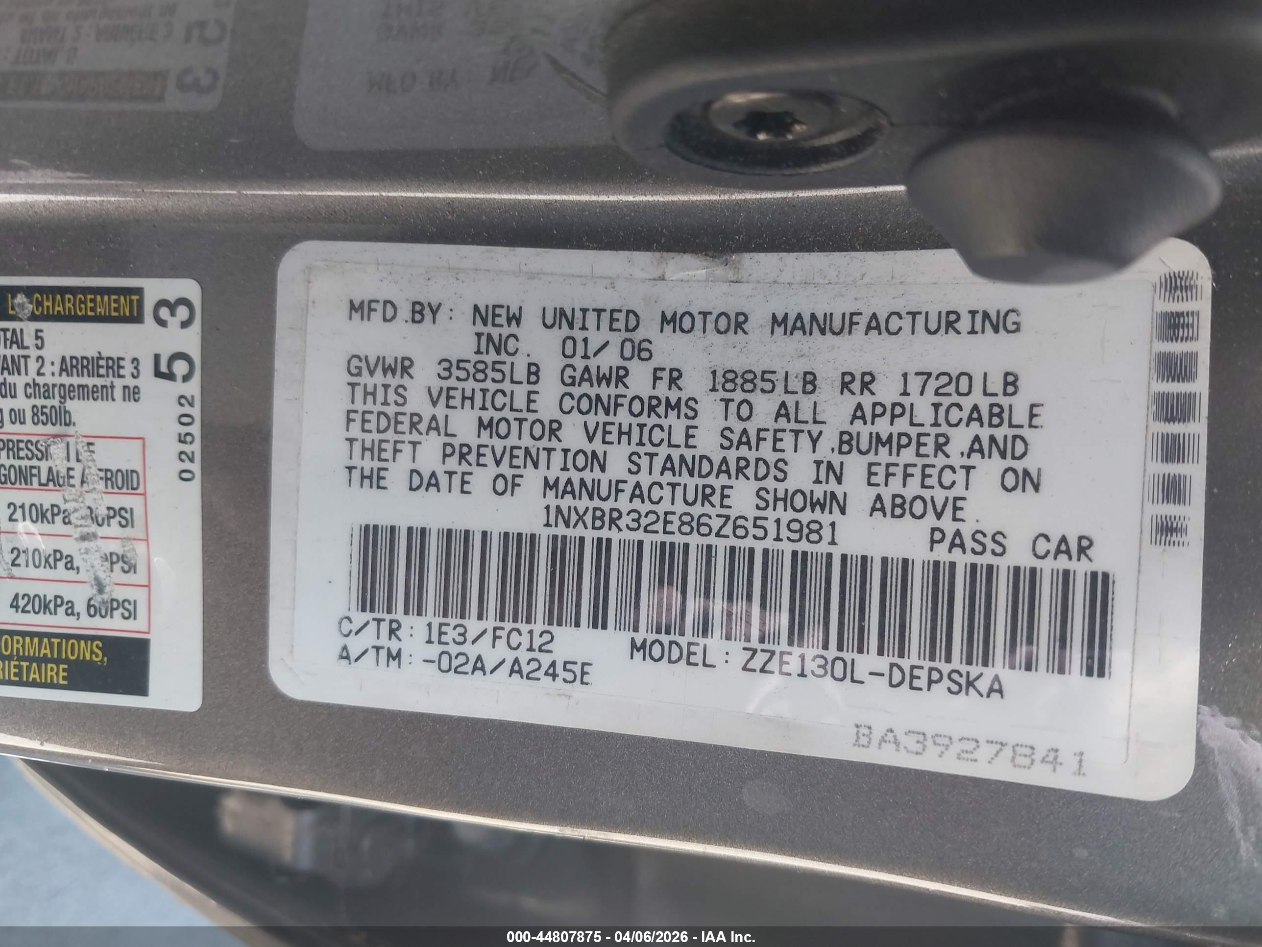 TOYOTA COROLLA image 9