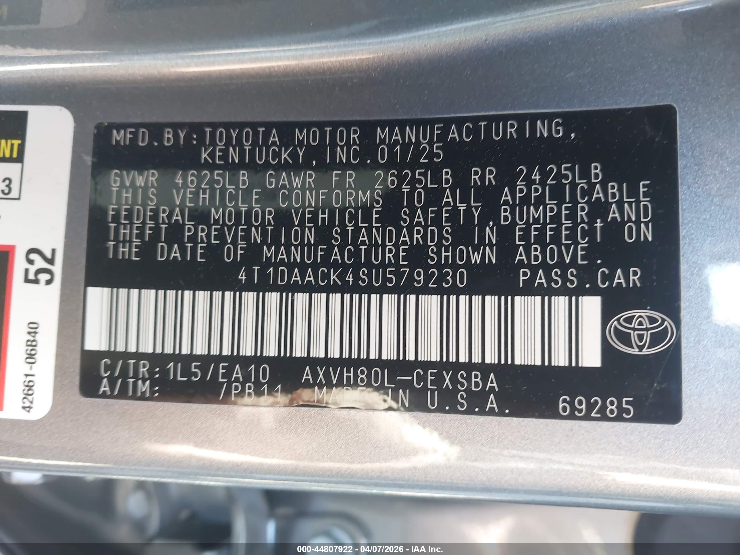 TOYOTA CAMRY image 9