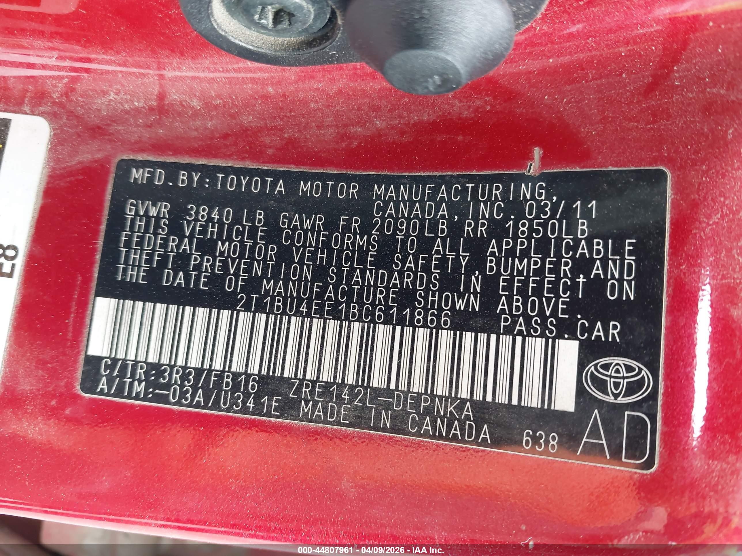 TOYOTA COROLLA image 9