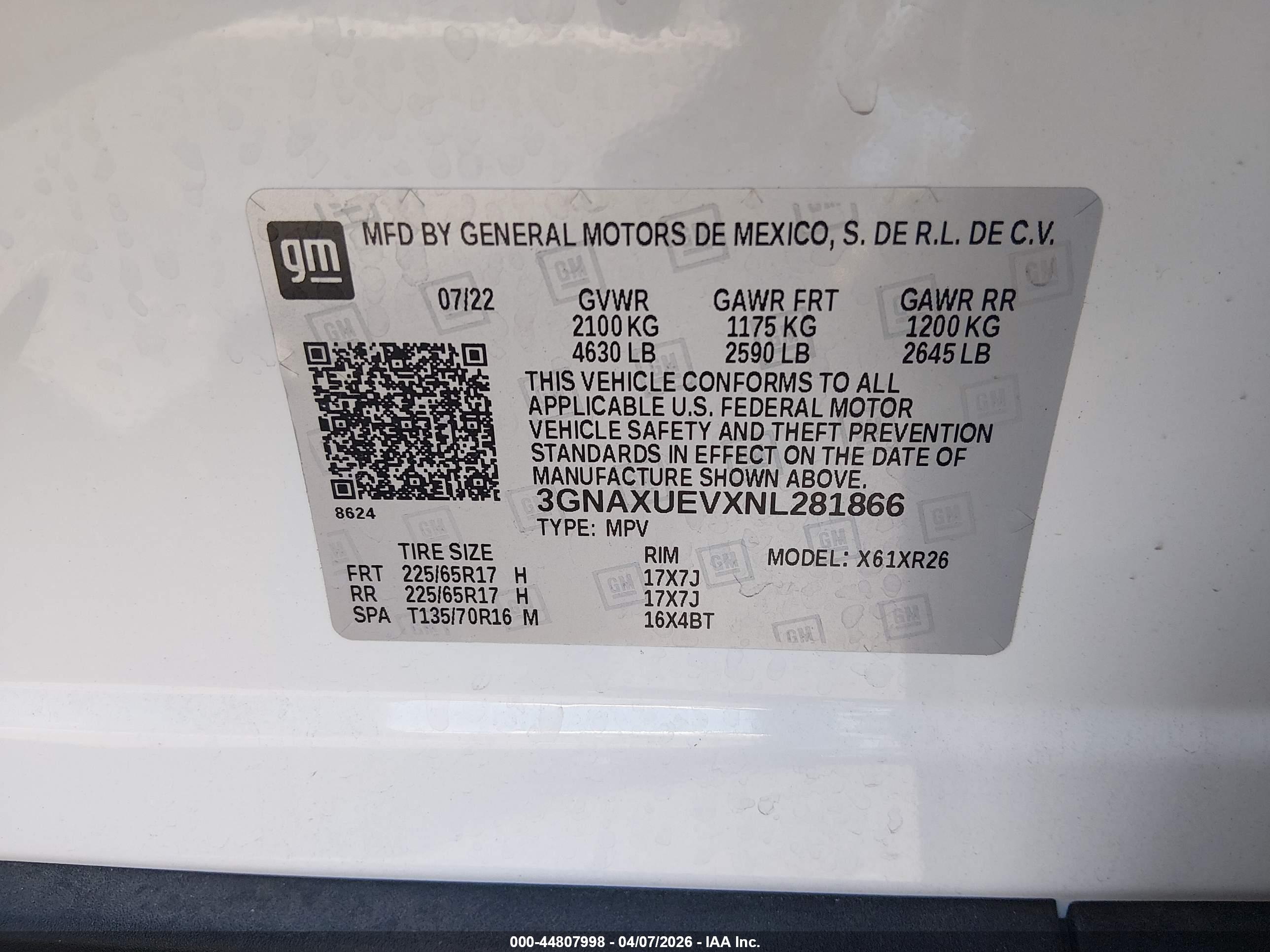 CHEVROLET EQUINOX image 9