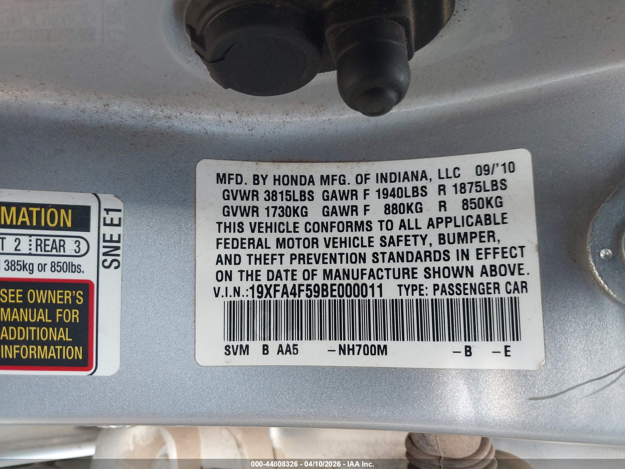 HONDA CIVIC image 9