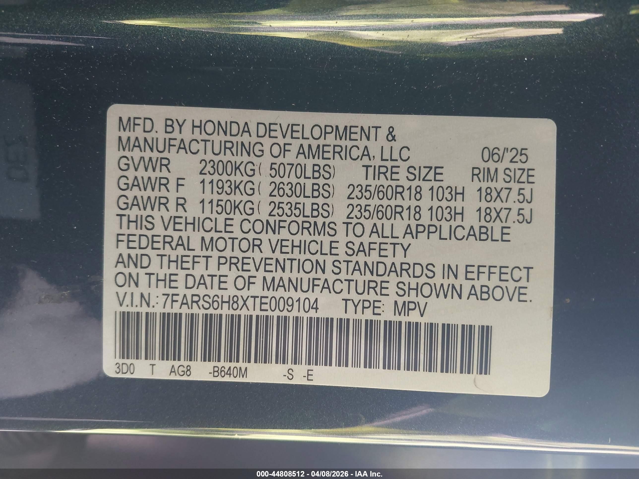HONDA CR-V image 9
