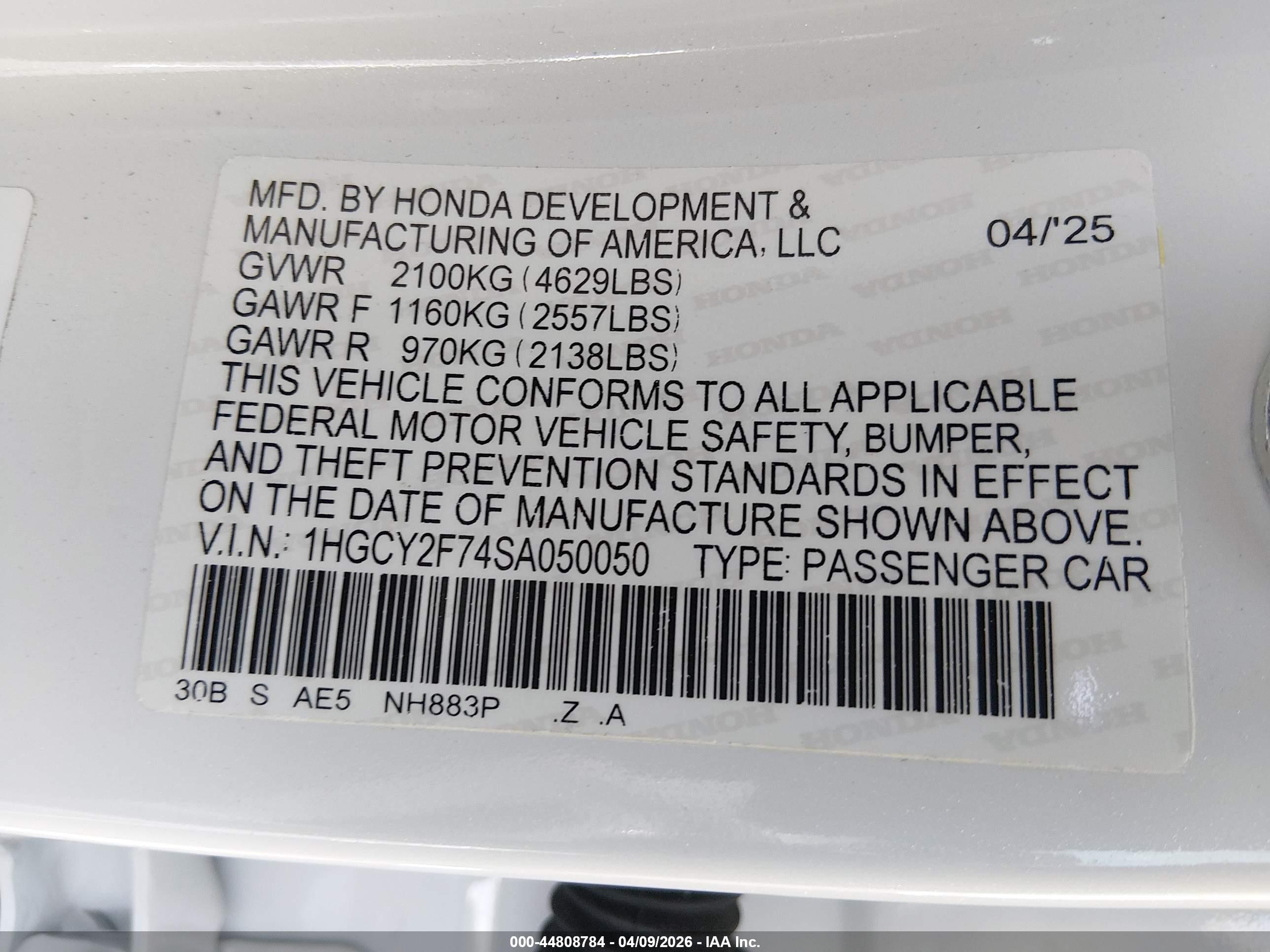 HONDA ACCORD image 9