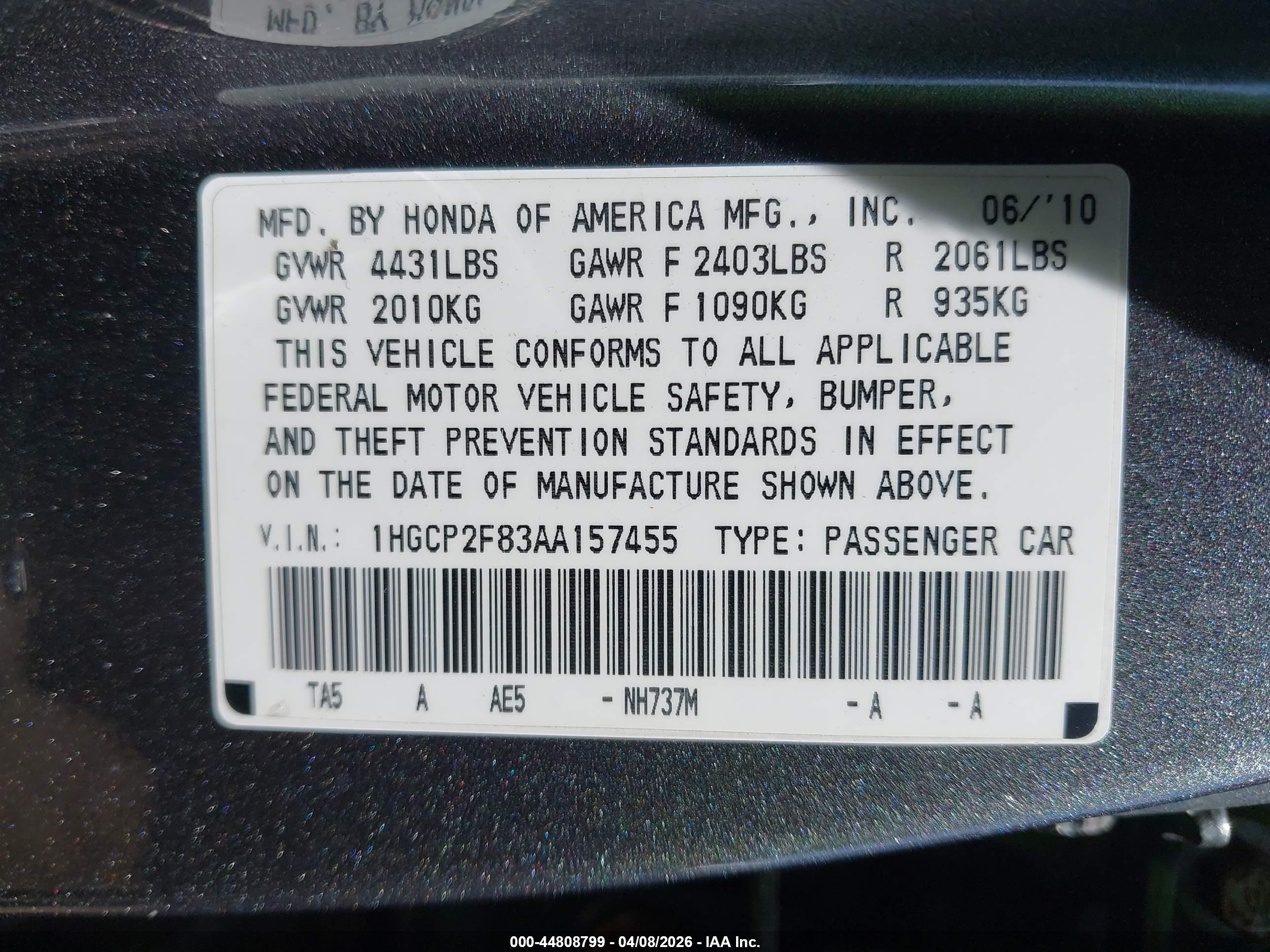 HONDA ACCORD image 9