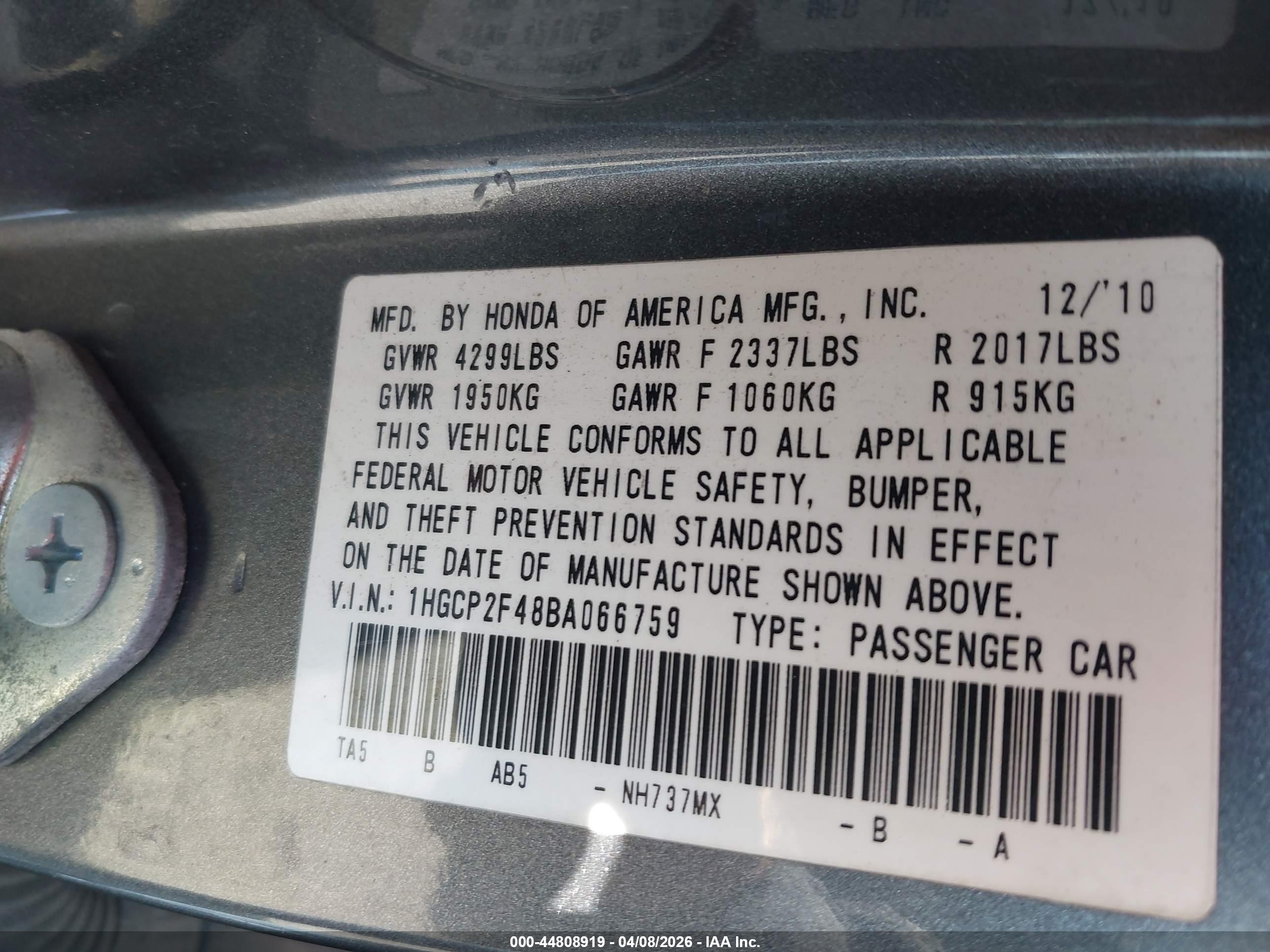 HONDA ACCORD image 9
