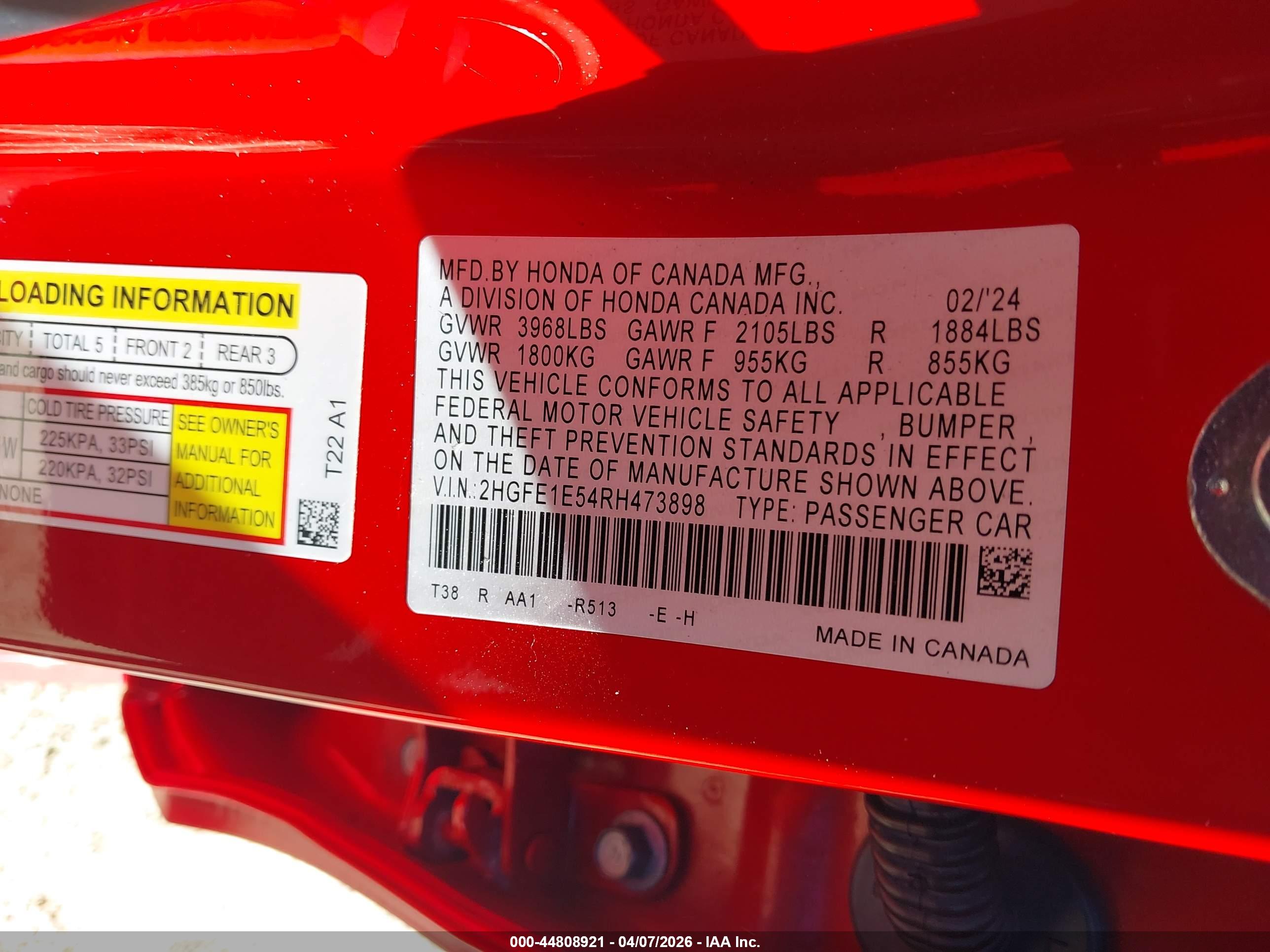 HONDA CIVIC image 9
